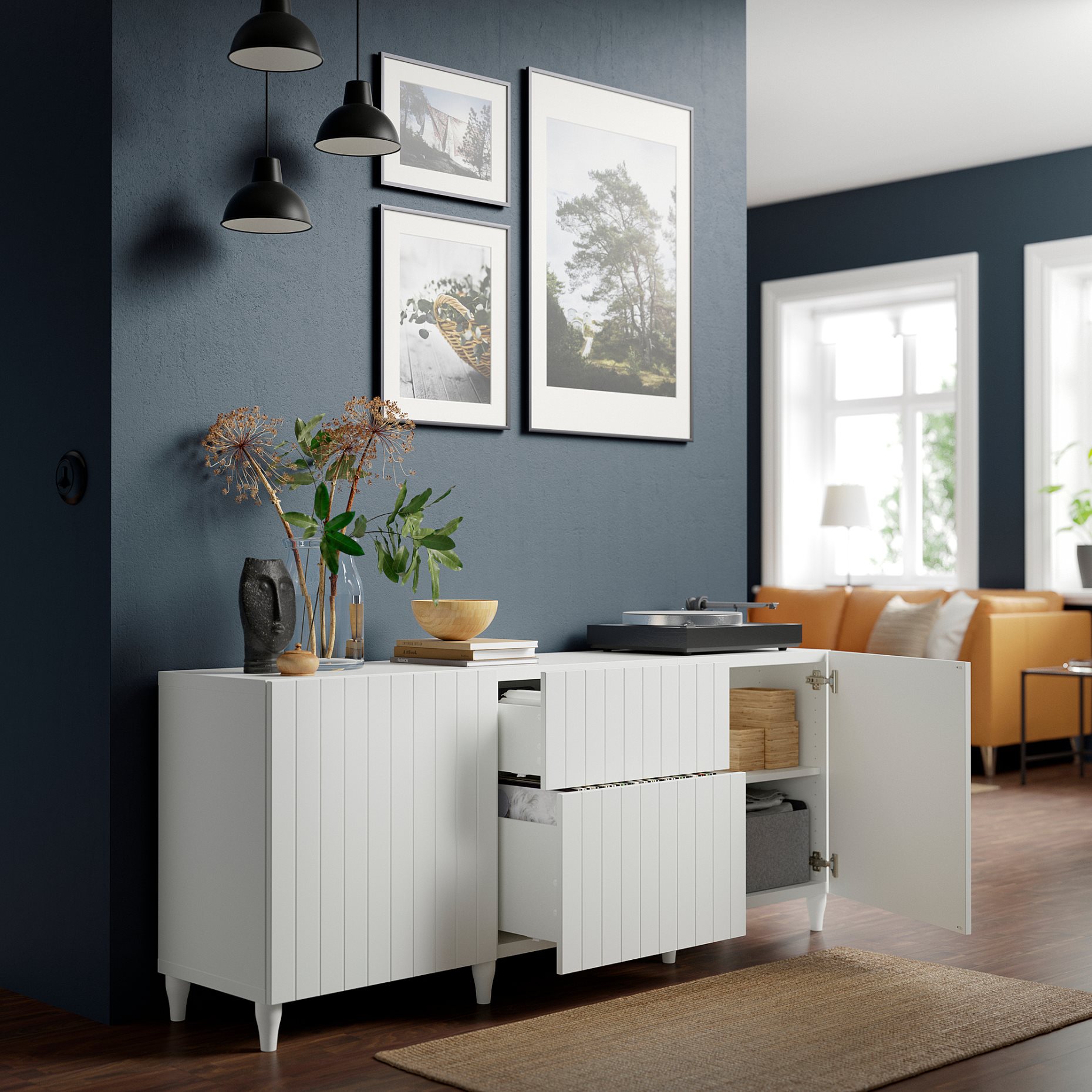 BESTÅ, комб. артикул за съхр. с чекмеджета, 294.126.80