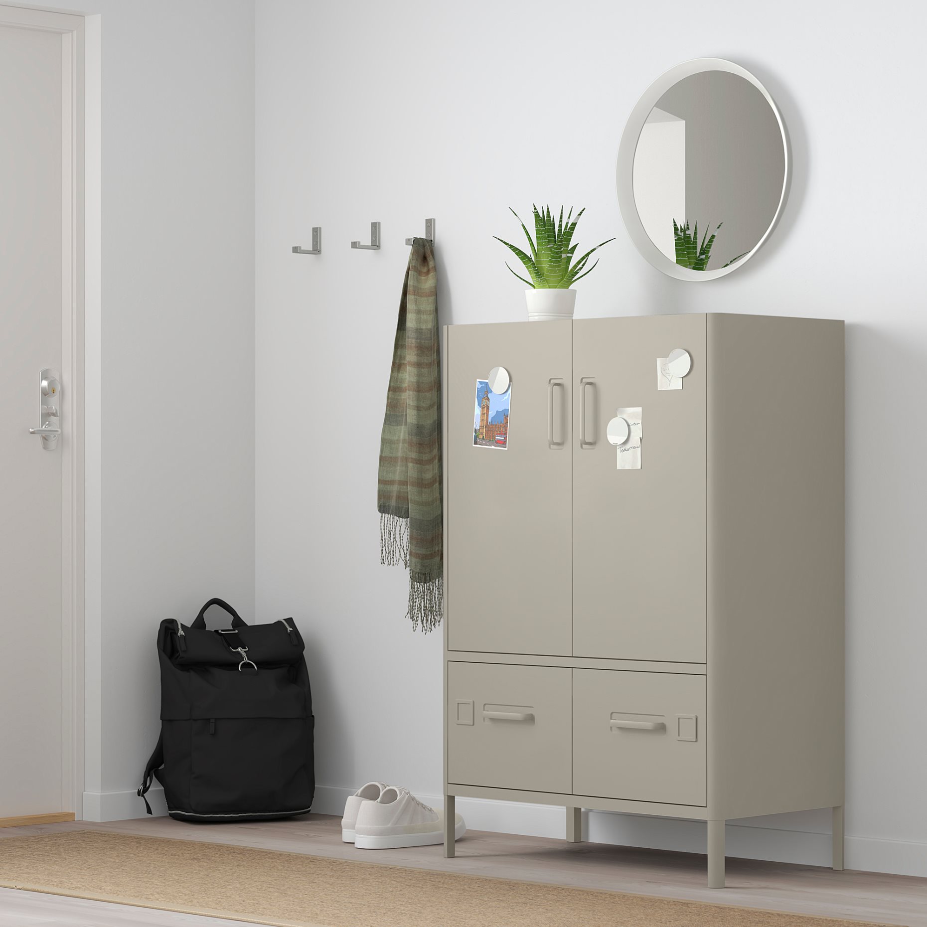 IDÅSEN, шкаф с врати и чекмеджета, 303.207.26