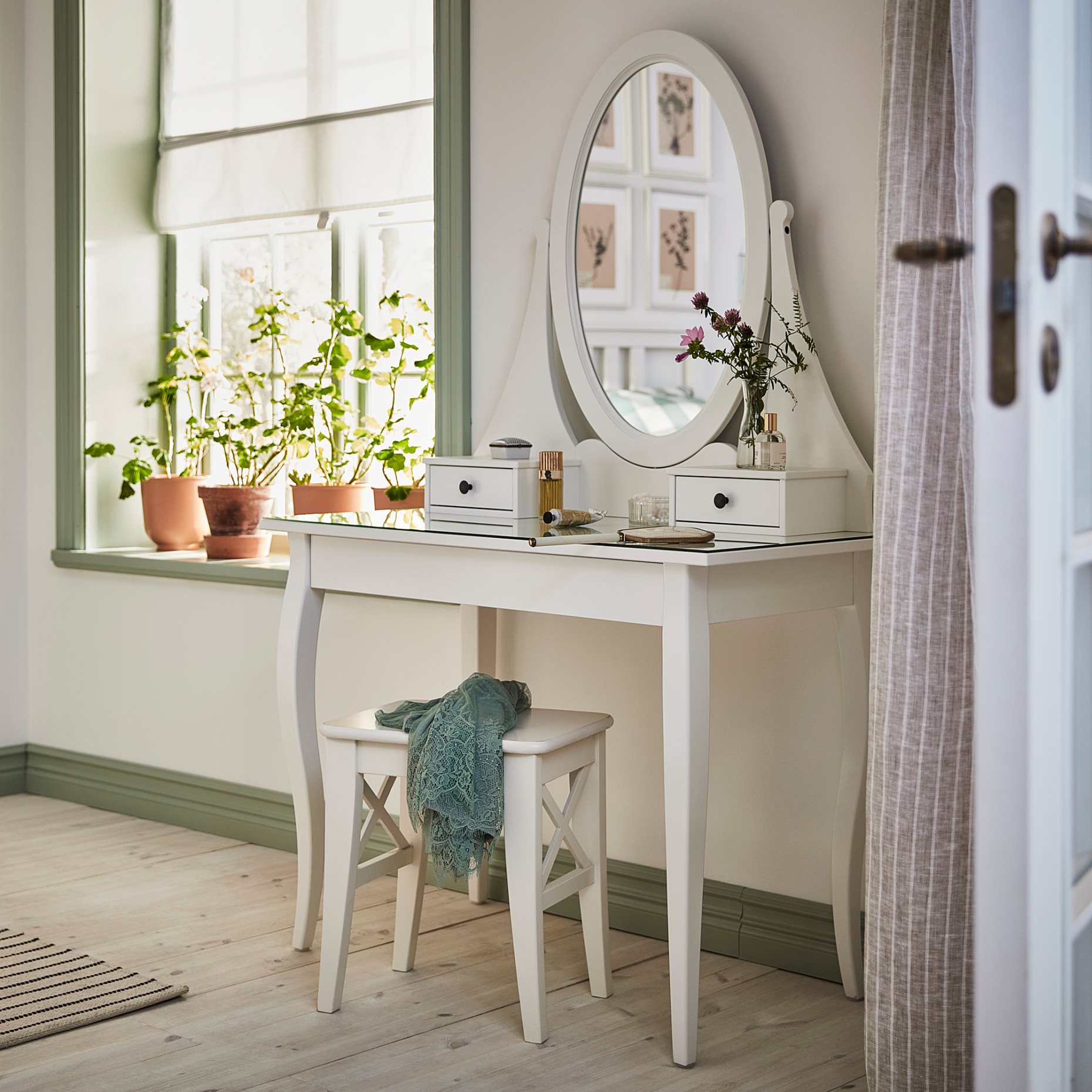 HEMNES, тоалетка с огледало, 303.744.13