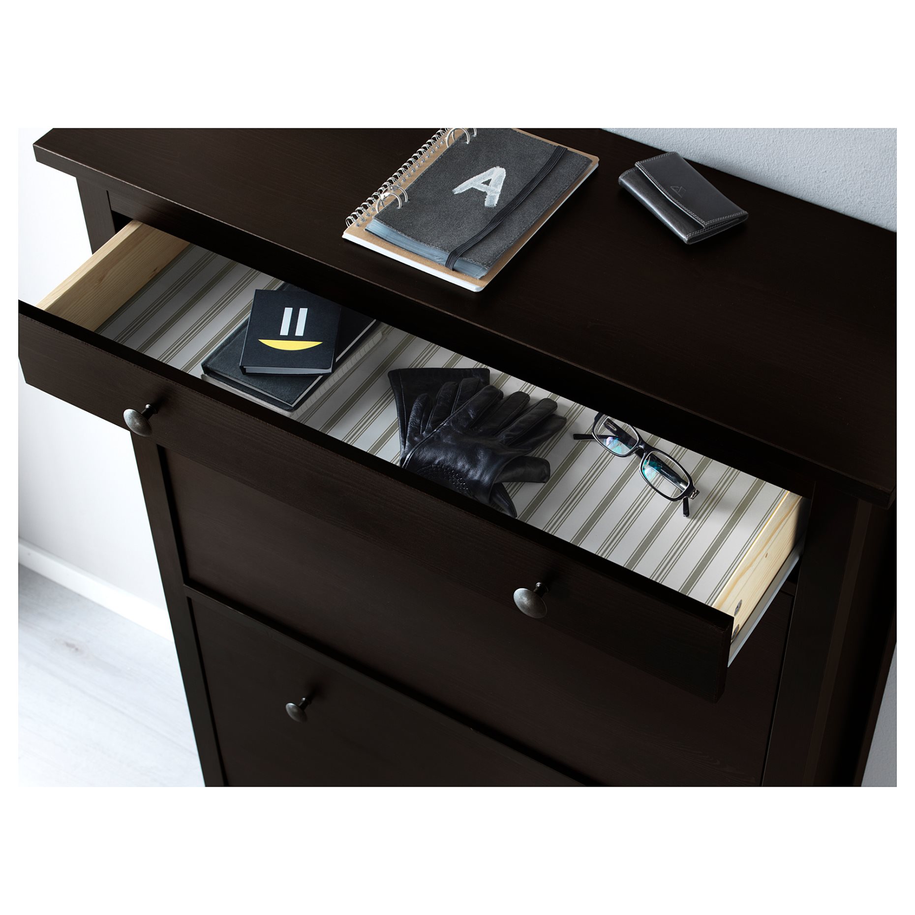 HEMNES, шкаф за обувки с 2 отделения, 402.169.08