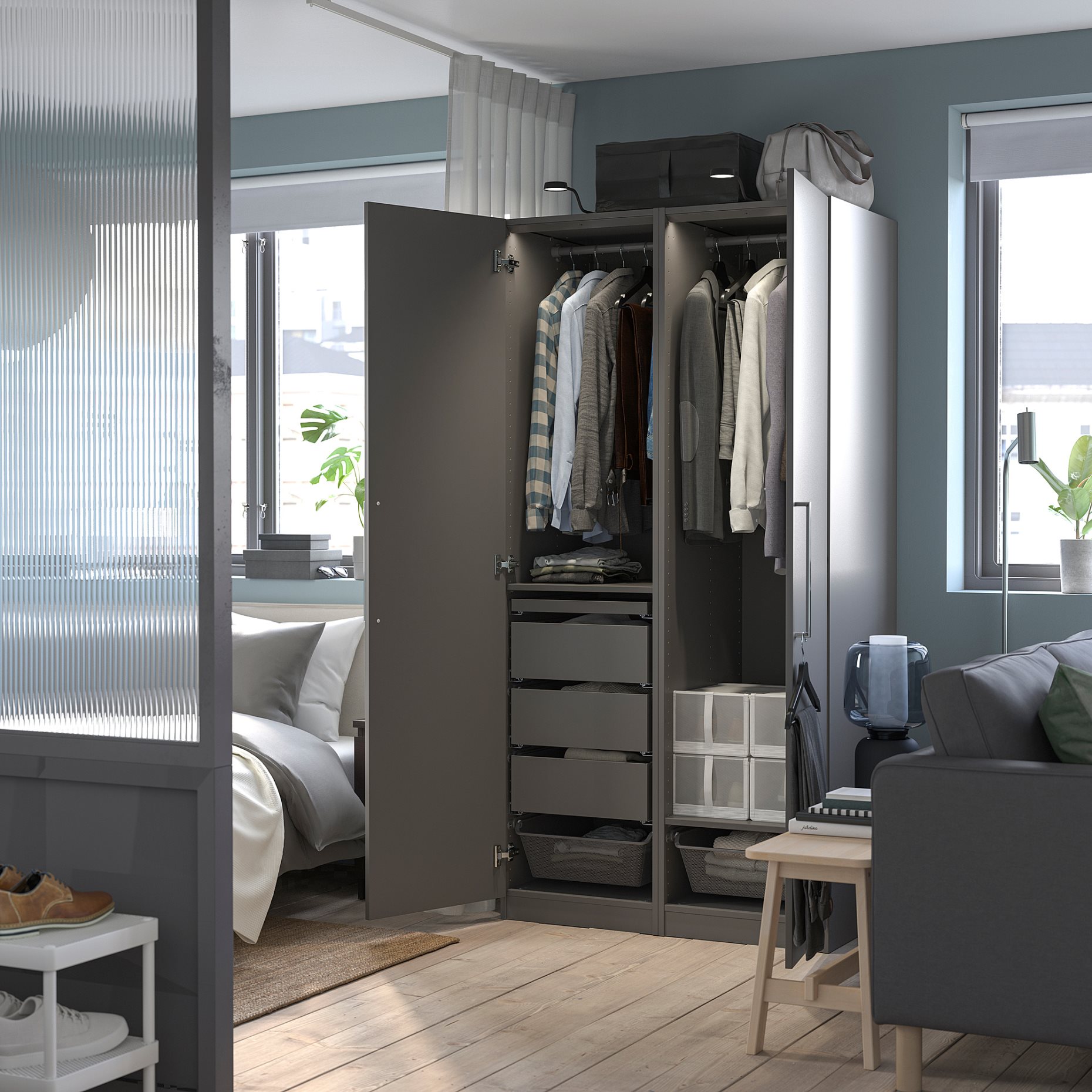 PAX/FORSAND, гардероб - комбинация, 595.025.80