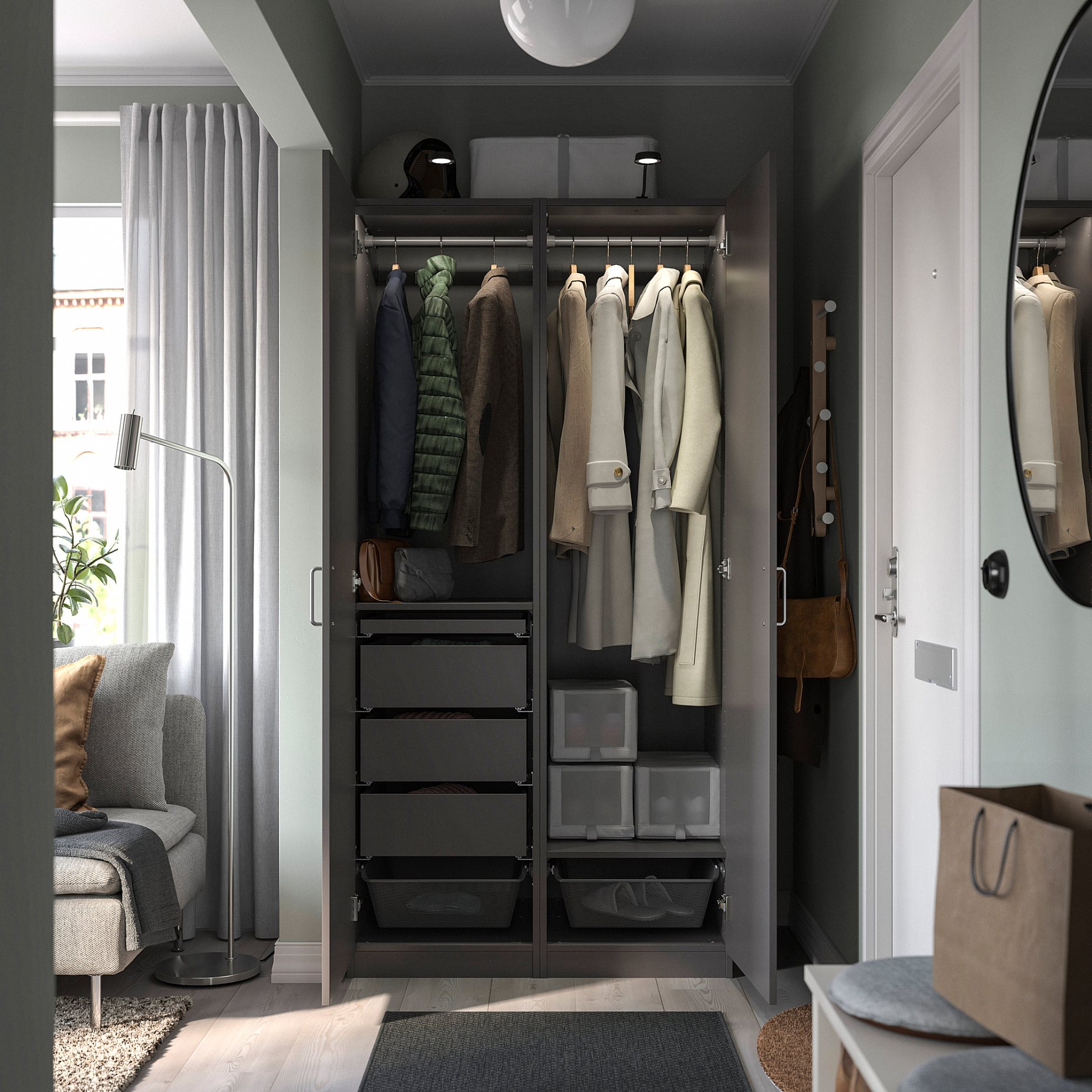 PAX/FORSAND, гардероб - комбинация, 595.025.80