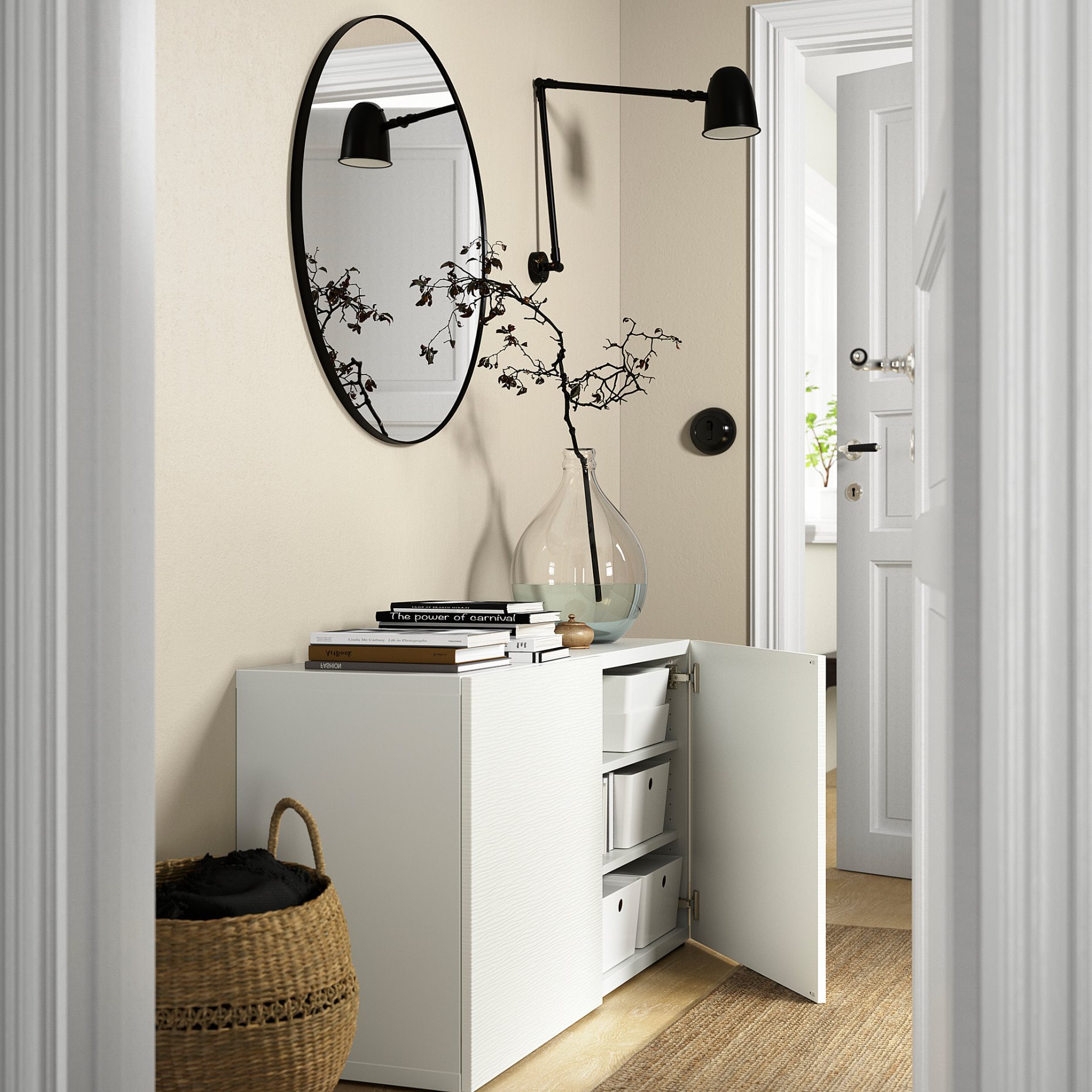 BESTÅ, комб. артикул за съхр. с врати, 693.245.54