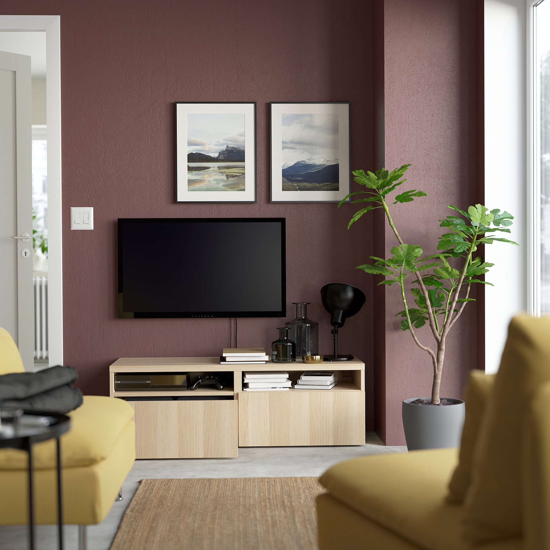 BESTÅ, TV шкаф с чекмеджета, 693.992.81