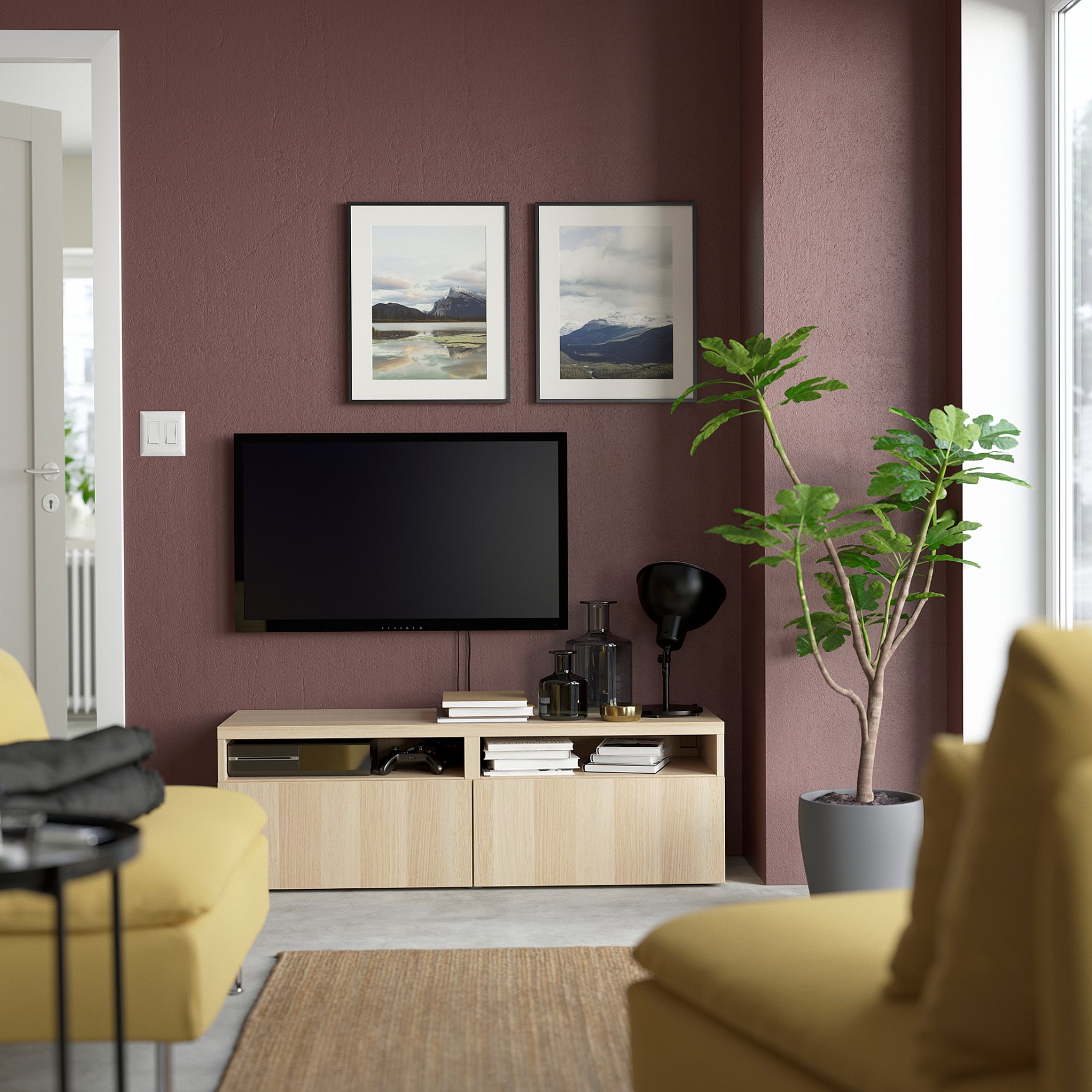 BESTÅ, TV шкаф с чекмеджета, 693.992.81