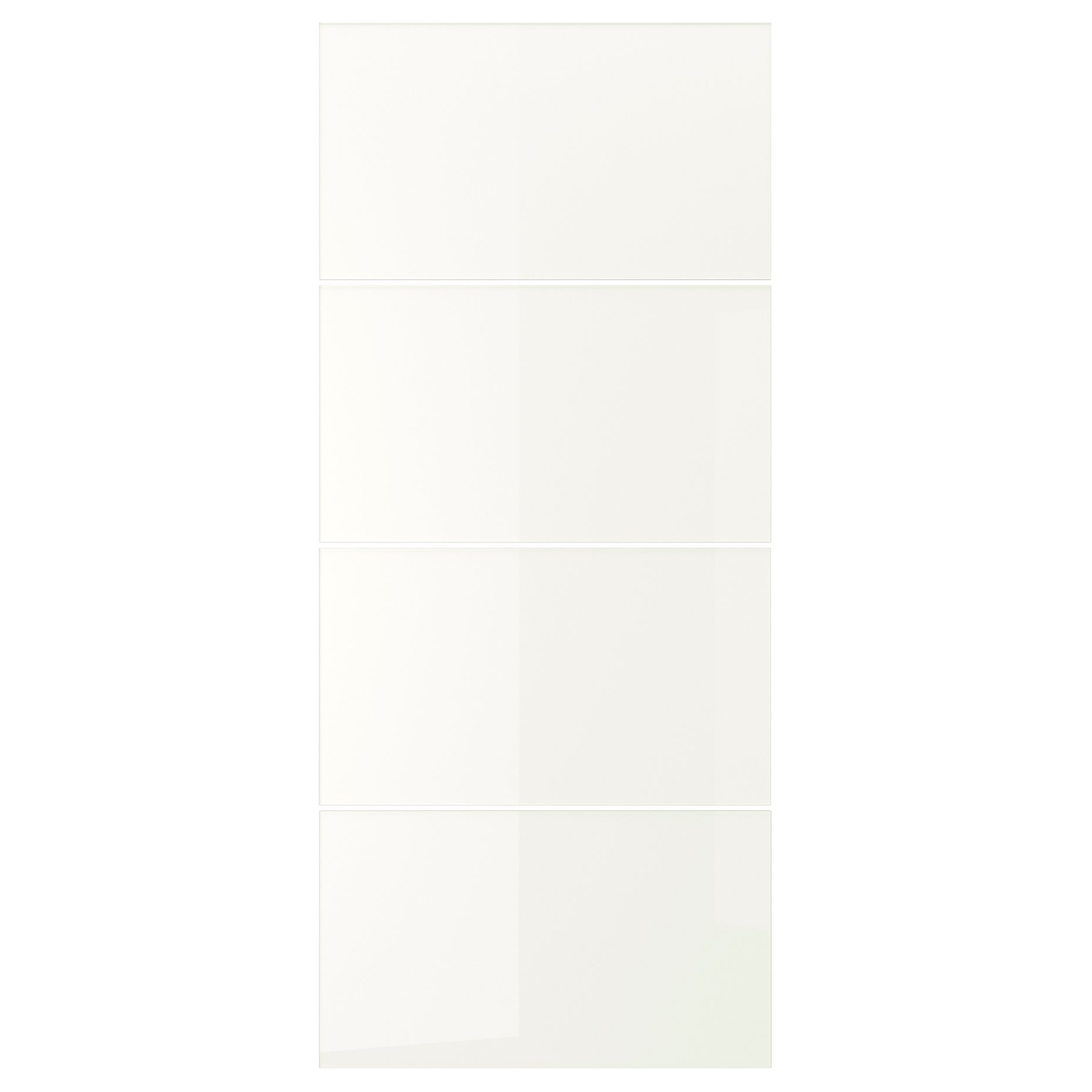 FÄRVIK, 4 панела за рамка на плъзгащи врати, 100x236 см, бяло стъкло, 702.503.16