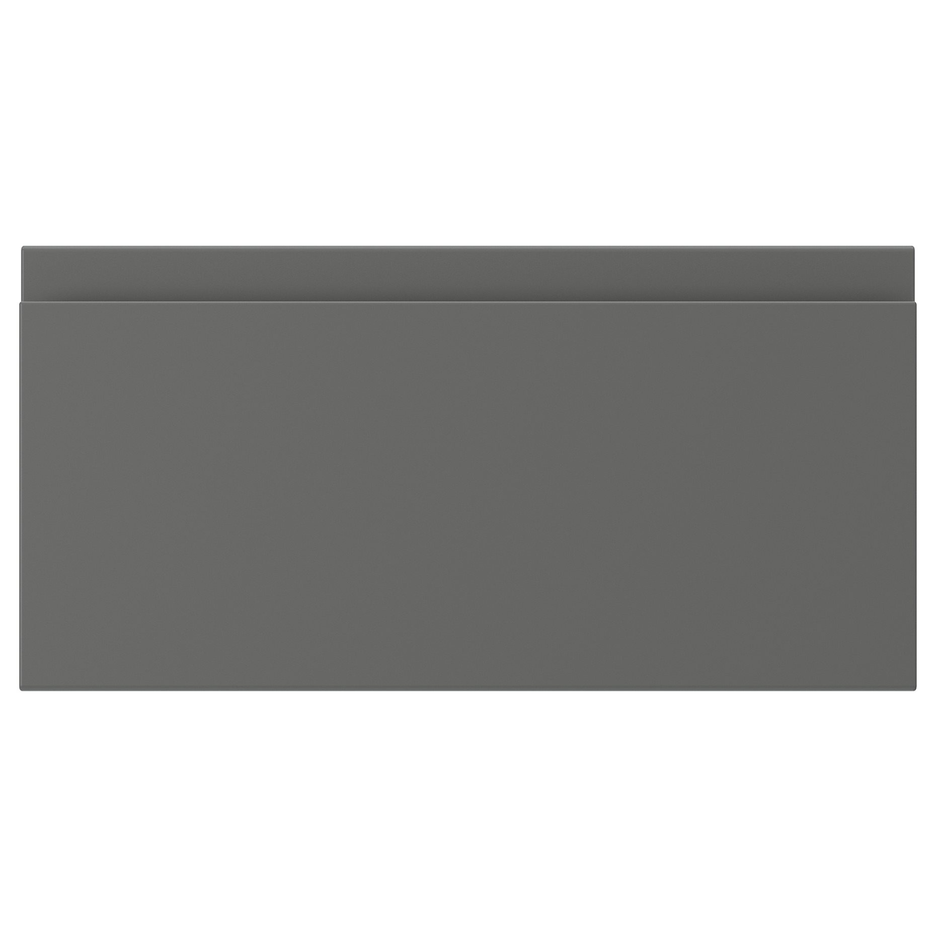 VOXTORP, чело за чекмедже, 40x20 см, тъмносиво, 704.541.01
