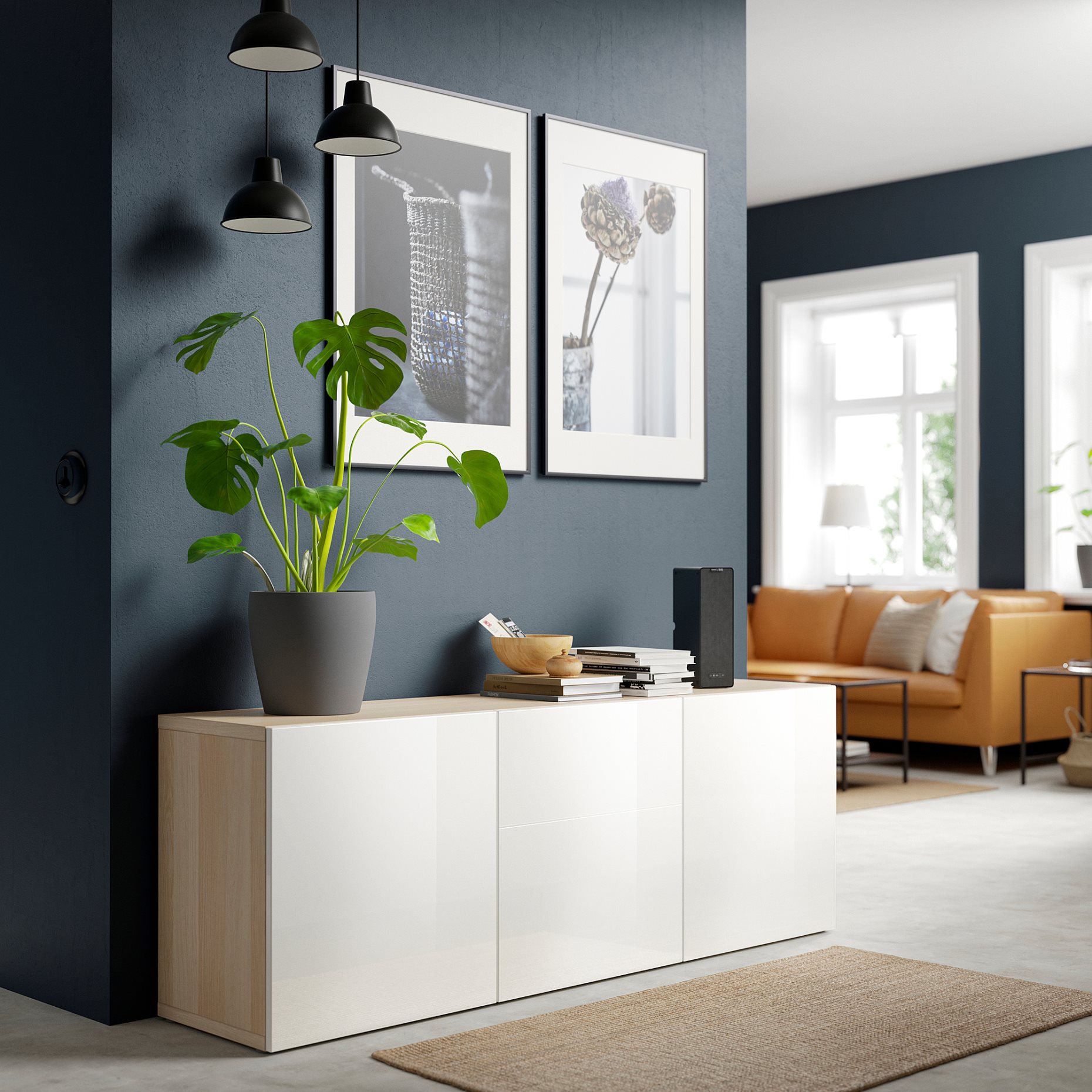 BESTÅ, комб. артикул за съхр. с врати, 893.249.92