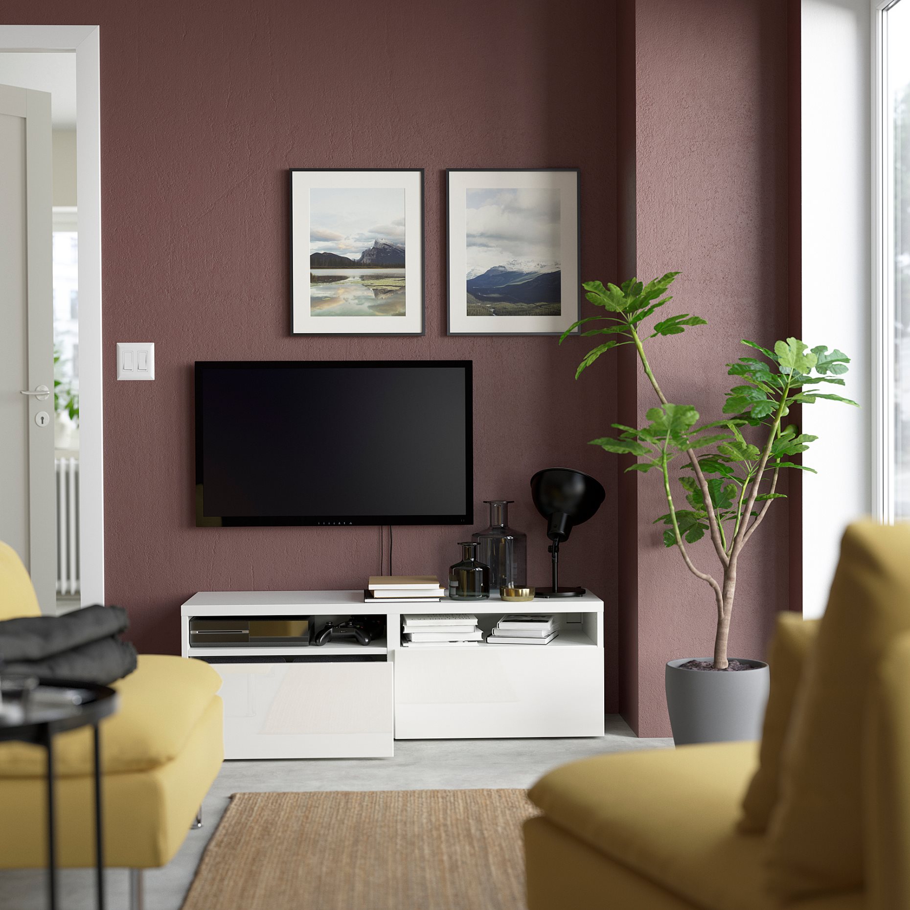 BESTÅ, TV шкаф с чекмеджета, 893.991.76