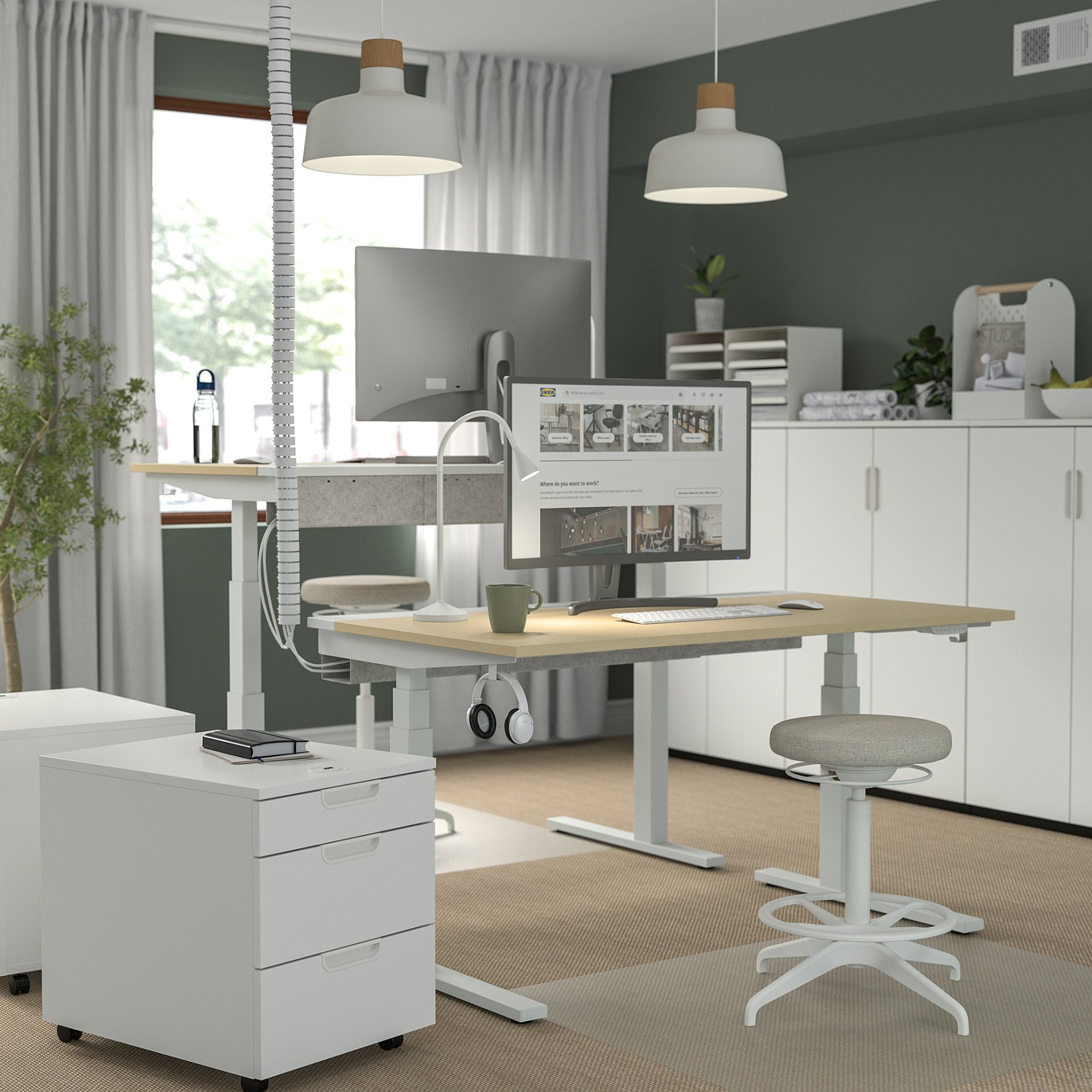 MITTZON, бюро с регулиране на височината, електрическо, 895.282.39