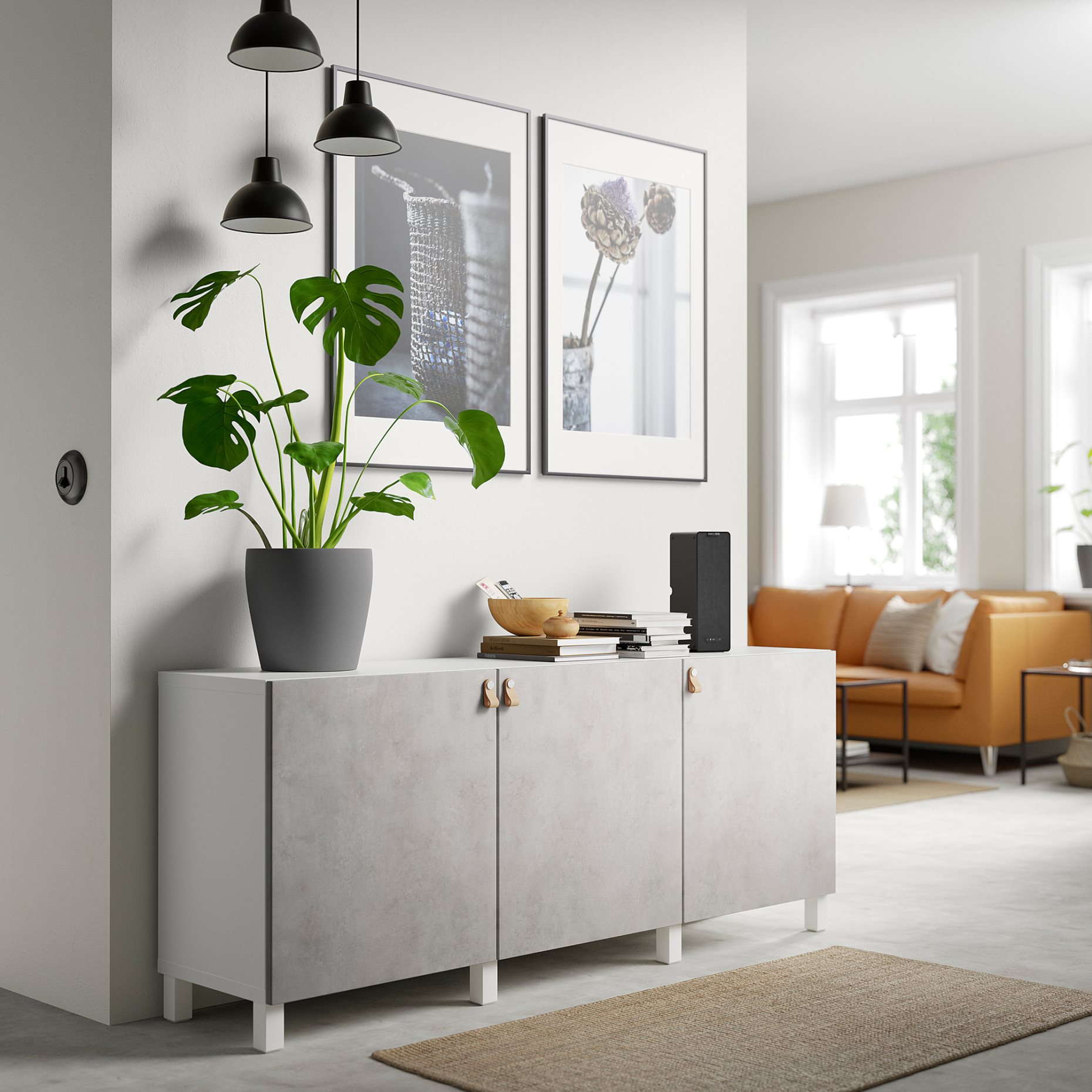 BESTÅ, комб. артикул за съхр. с врати, 994.217.42