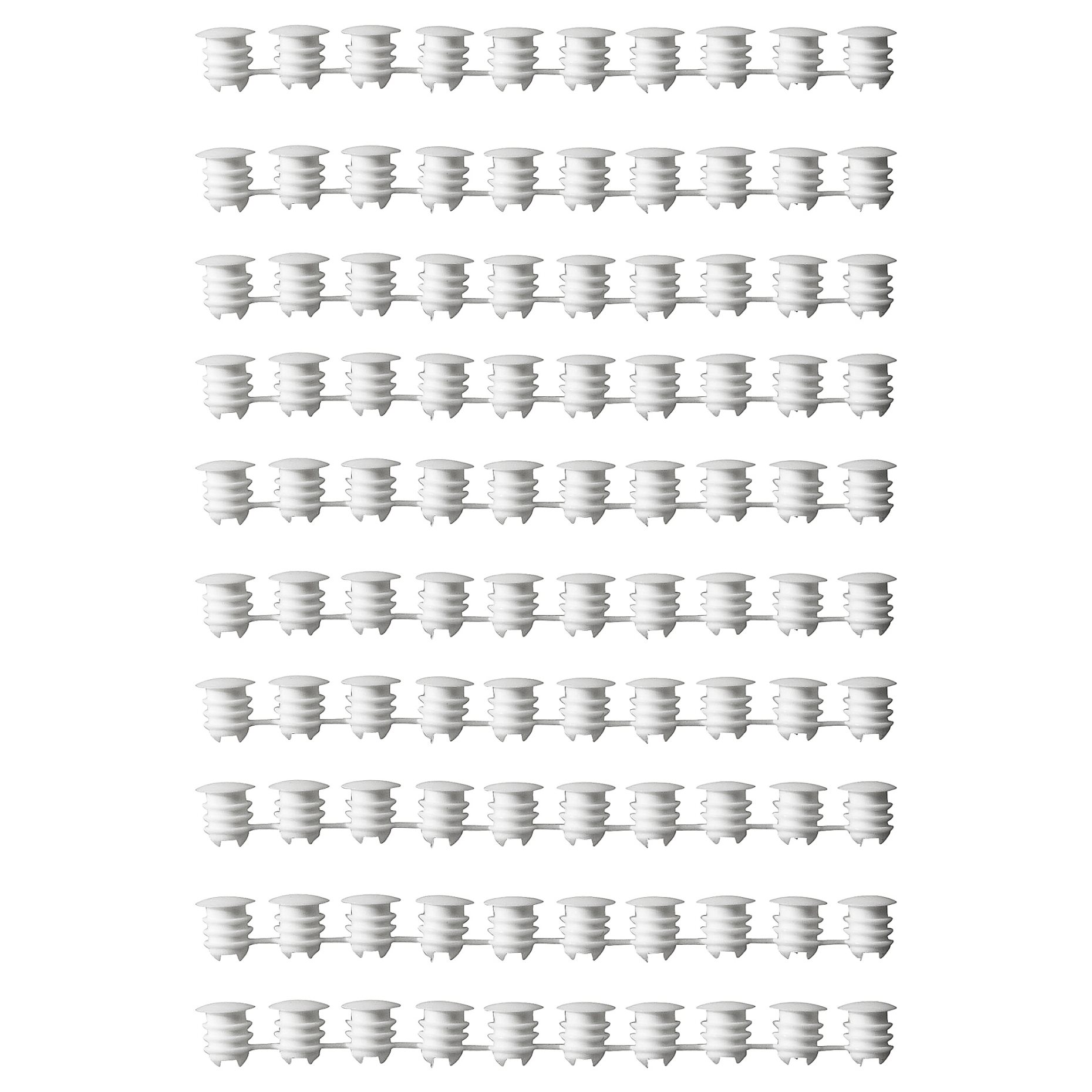 VARIERA, декоративна капачка, к-т 100 бр, бяло, 002.263.15
