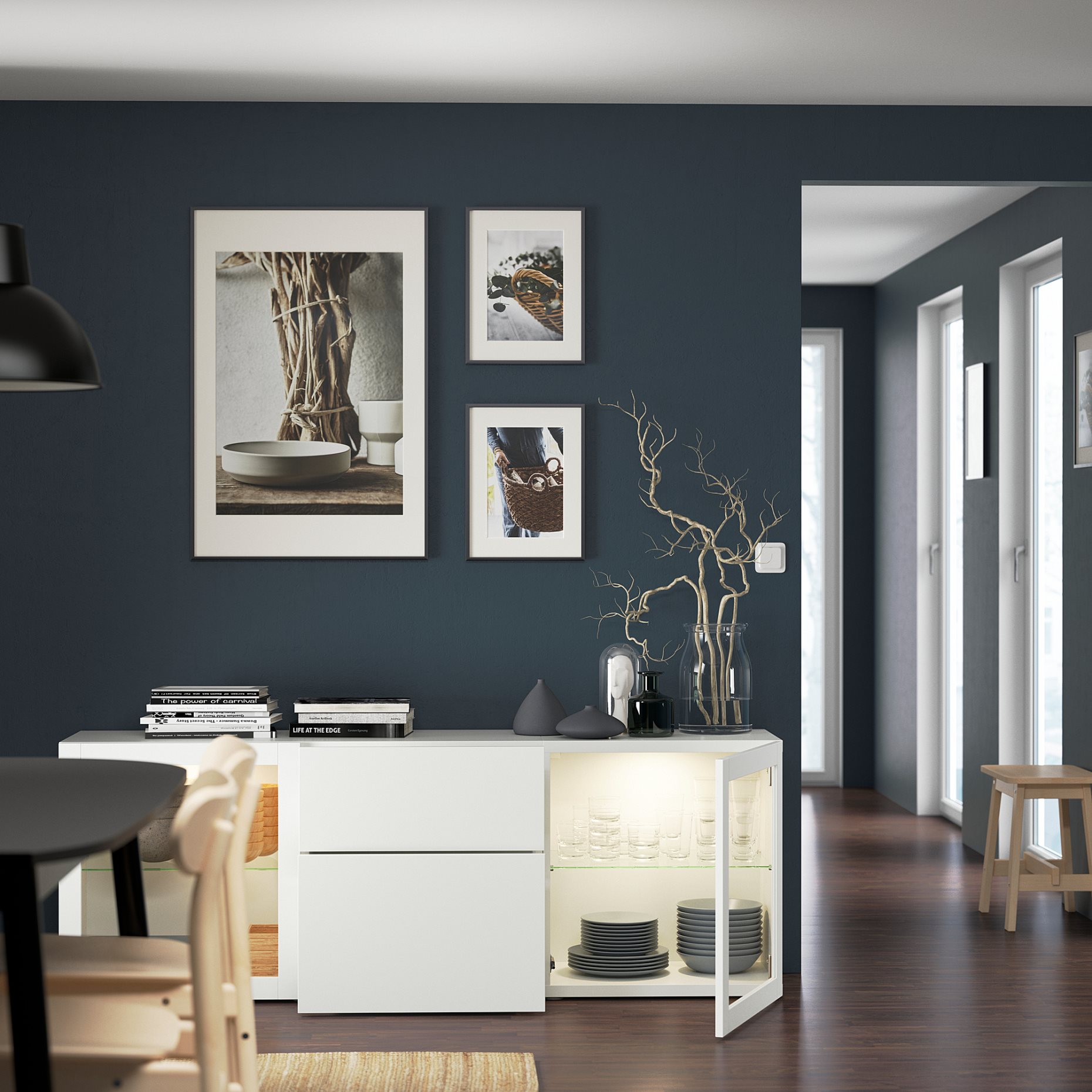 BESTÅ, комб. артикул за съхр. с чекмеджета, 093.251.08