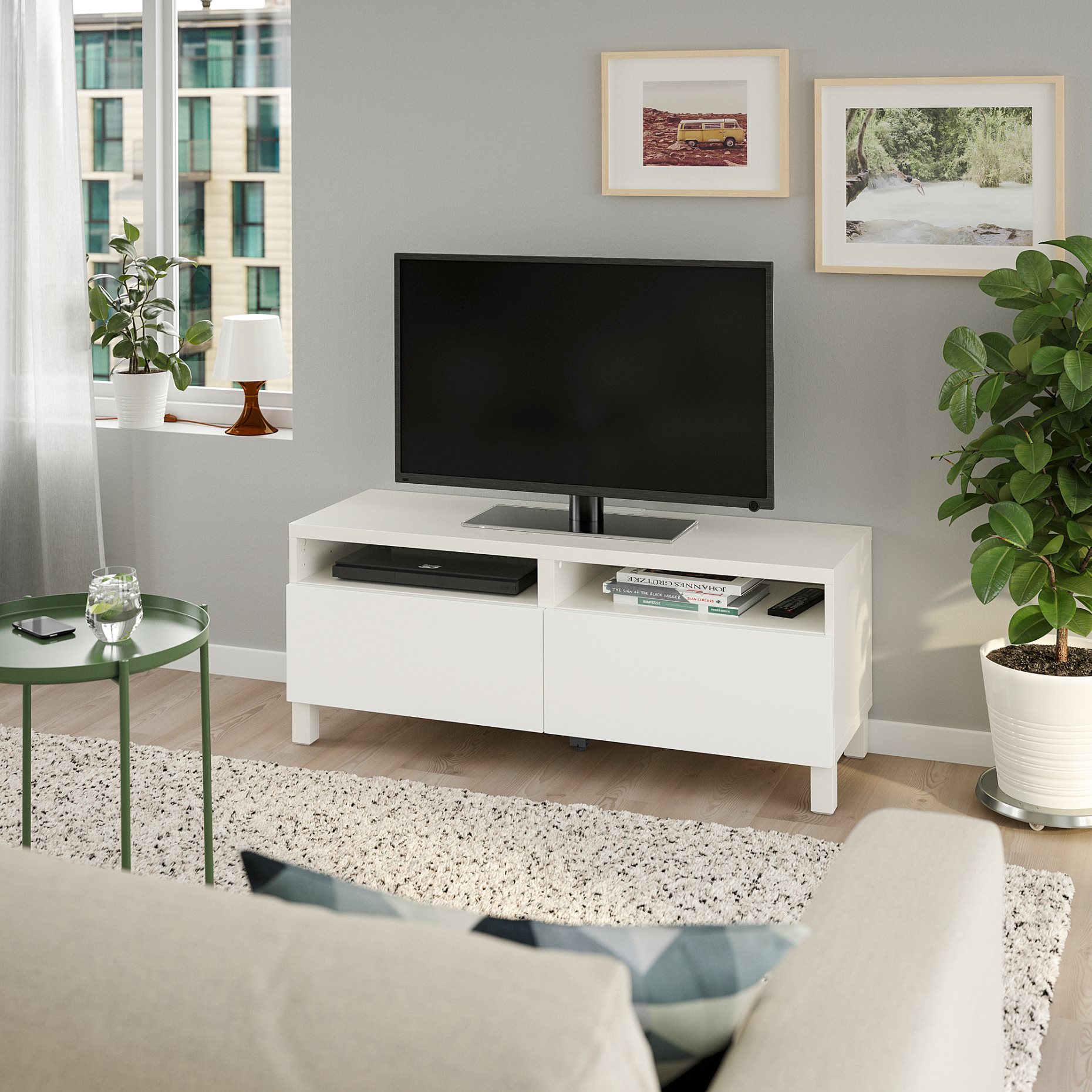 BESTÅ, TV шкаф с чекмеджета, 093.991.80