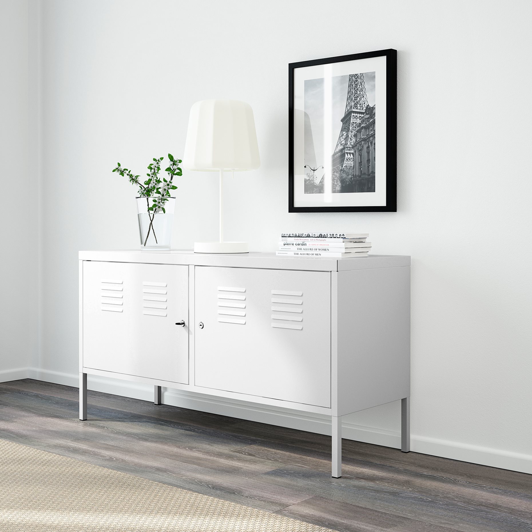 IKEA PS, шкаф, 119x63 см, бяло, 102.514.51