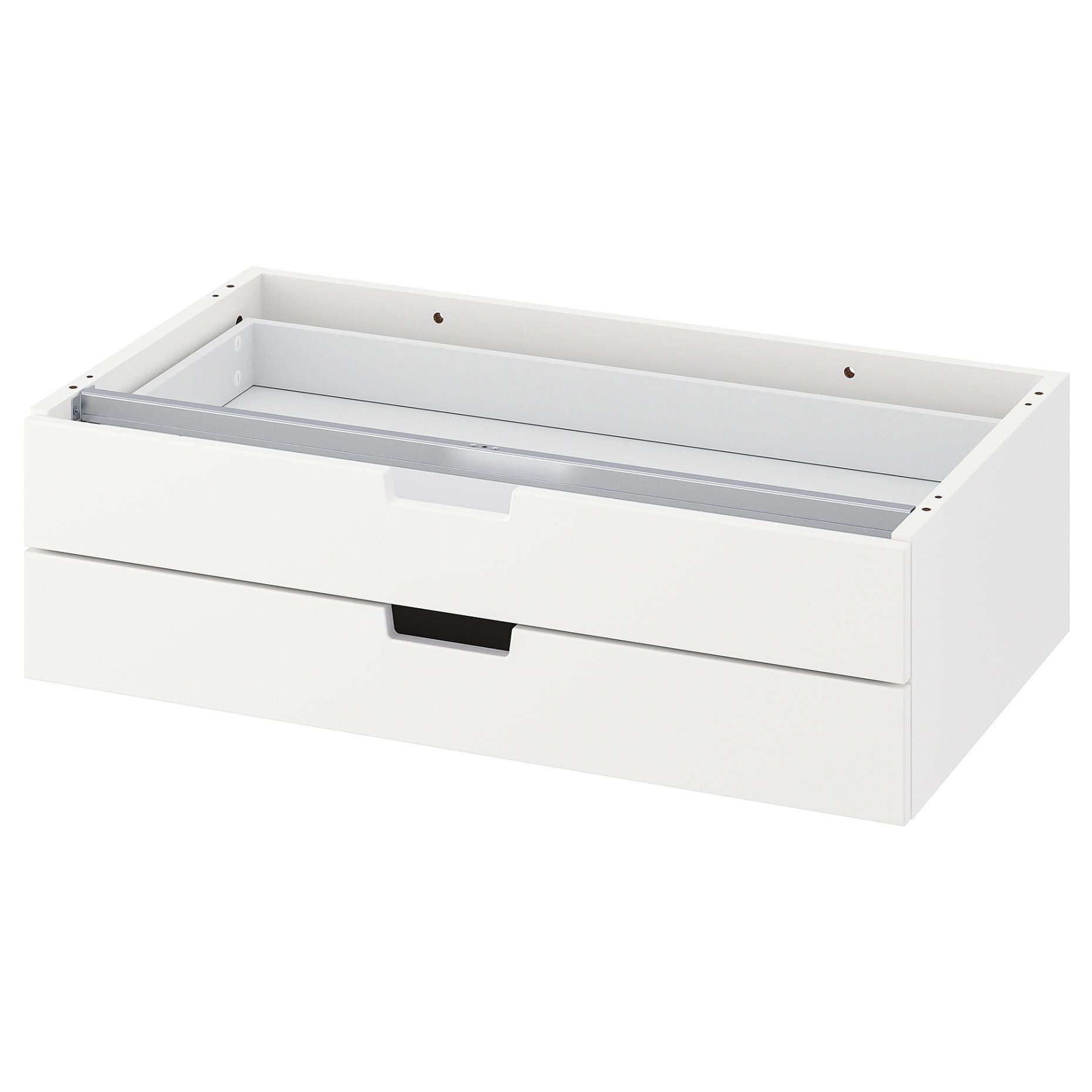 NORDLI, модулен скрин с 2 чекмеджета, 80x23 см, 704.716.19