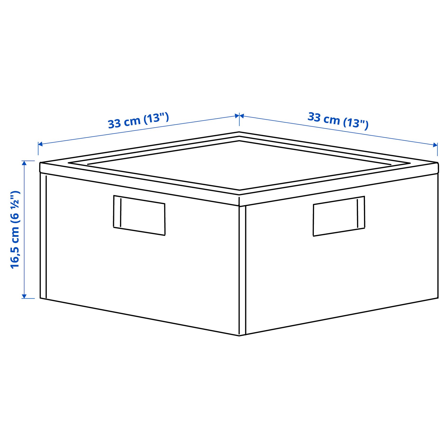 PANSARTAX, кутия с капак, 33x33x16,5 см, 005.254.04