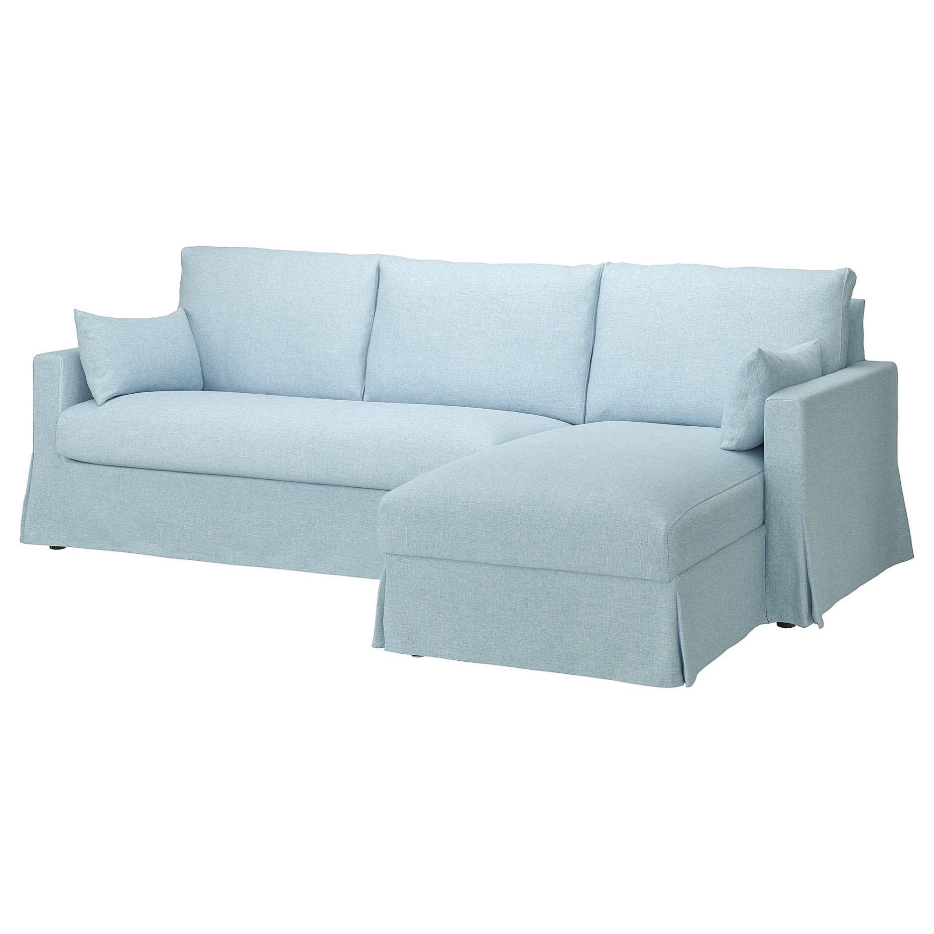 HYLTARP, калъф за 3-мстн диван с лежанка, дясно, 005.473.40
