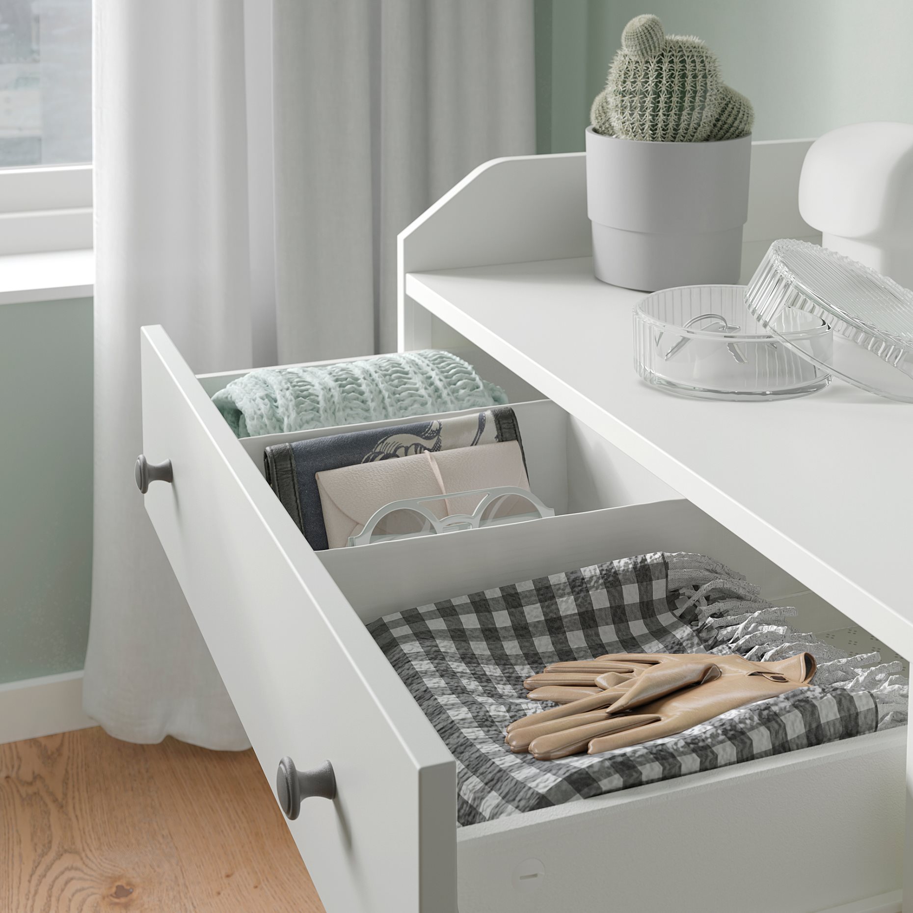 HAUGA, Скрин с 6 чекмеджета, 005.815.36