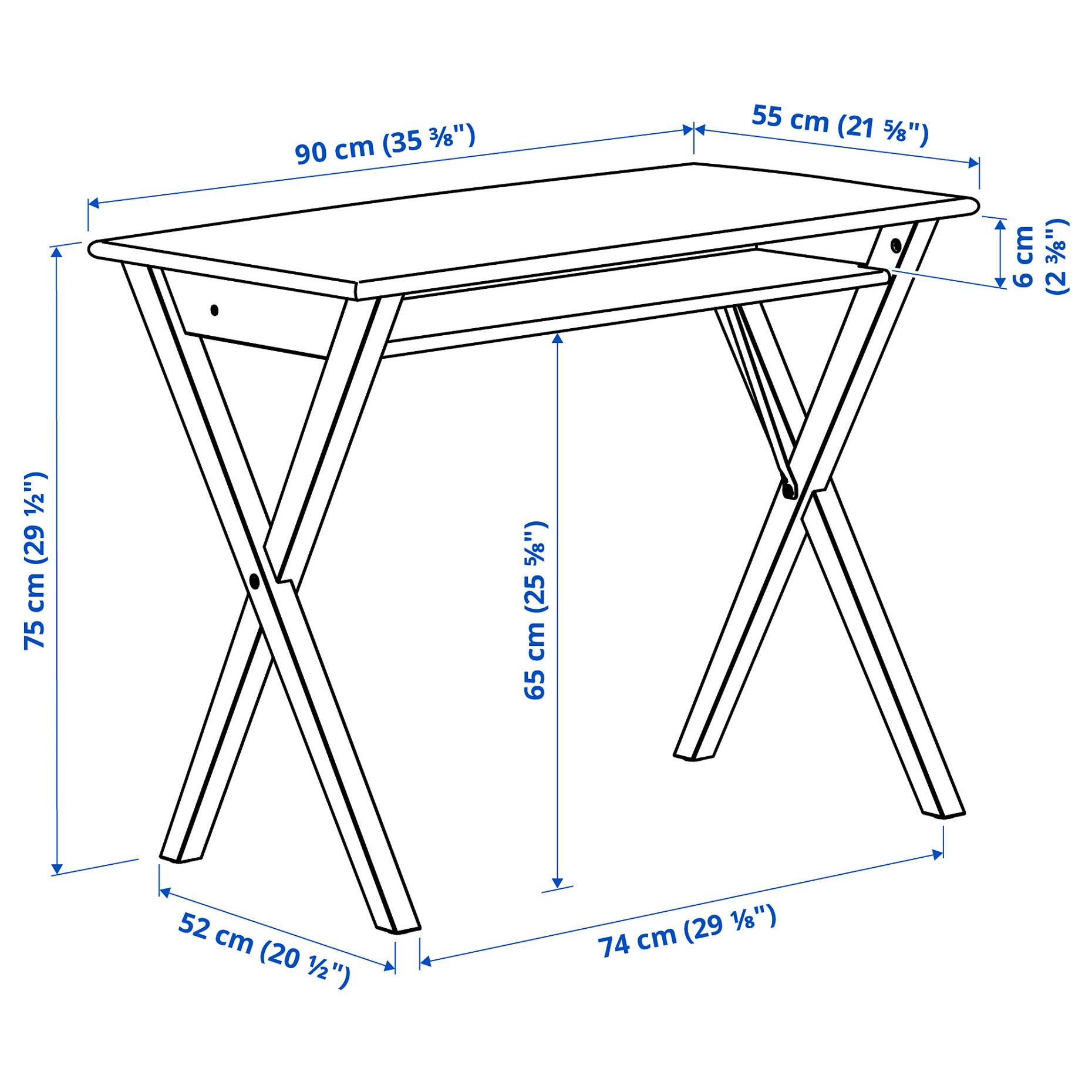 BOLLPOJKE, бюро, 90x55 см, 005.913.66