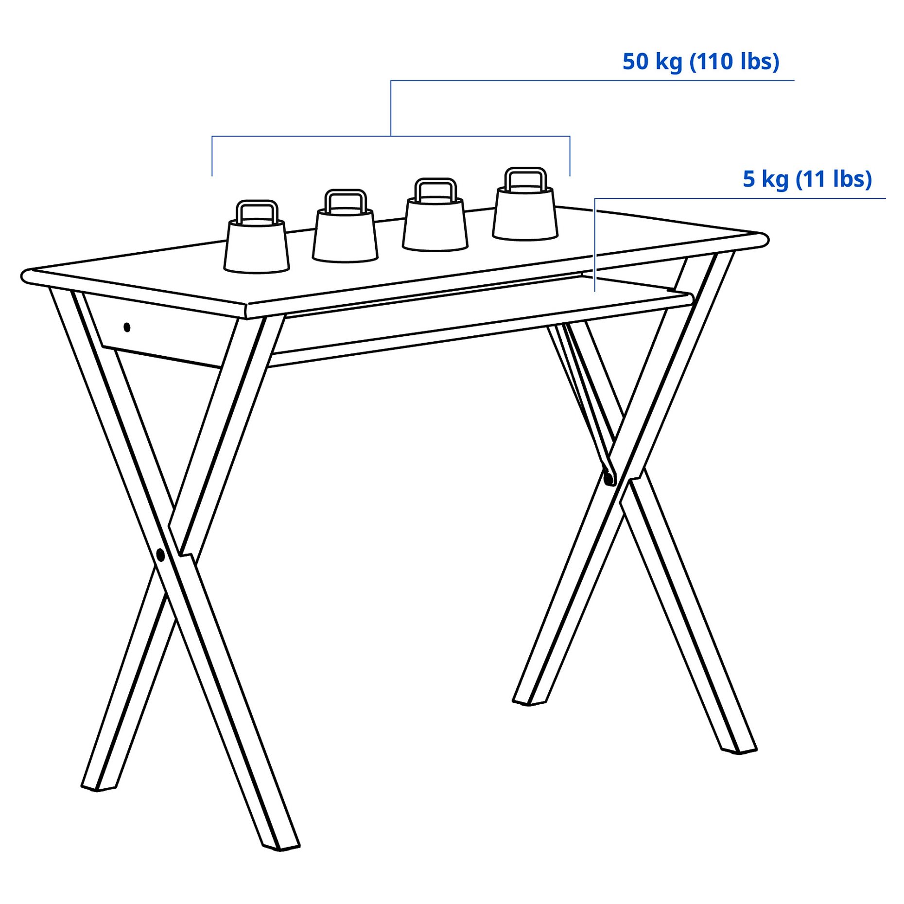 BOLLPOJKE, бюро, 90x55 см, 005.913.66