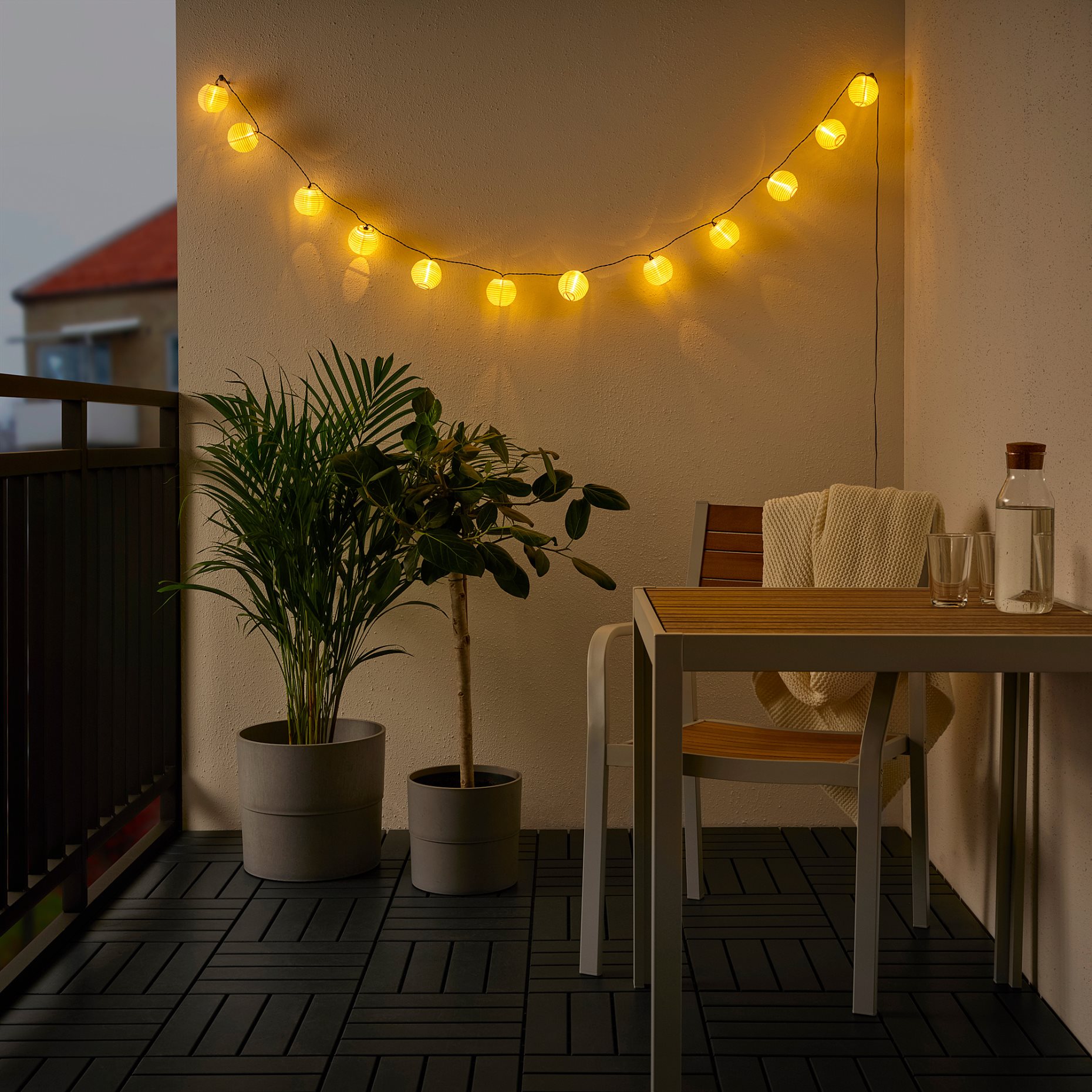 SOLVINDEN, LED гирлянда с 12 лампички, с батерии, 005.931.48