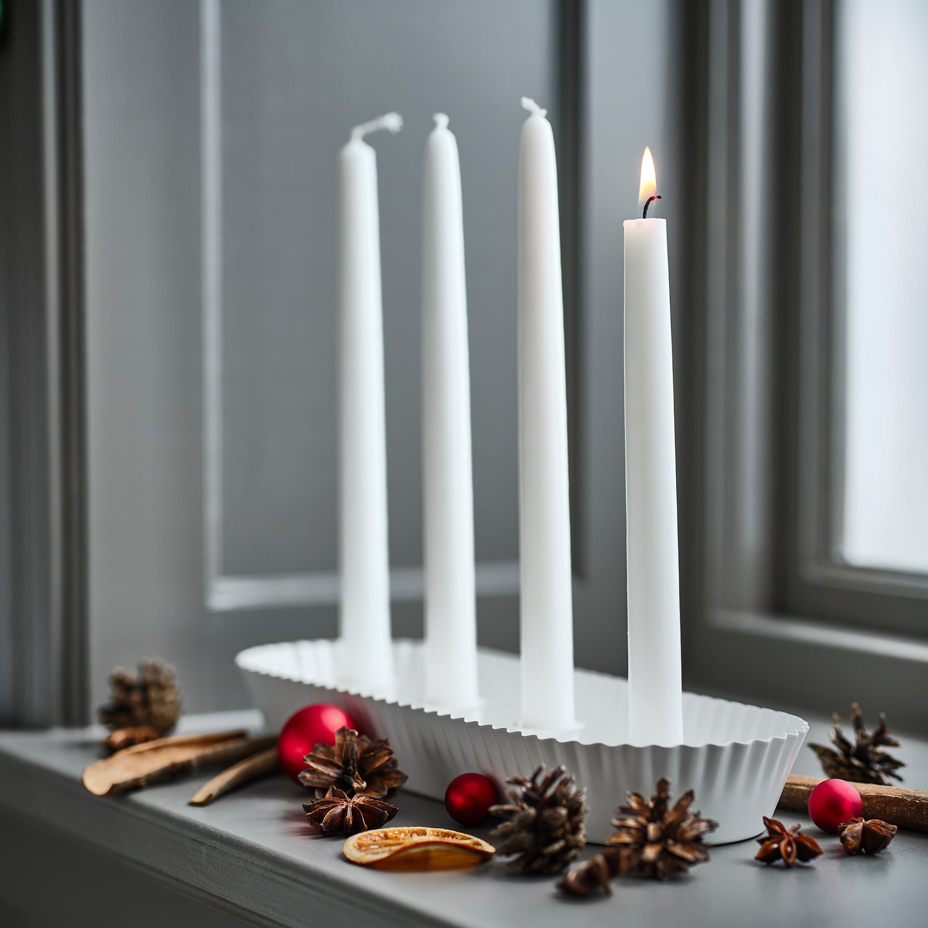 VINTERFINT, неароматизирана тънка свещ, 005.995.17