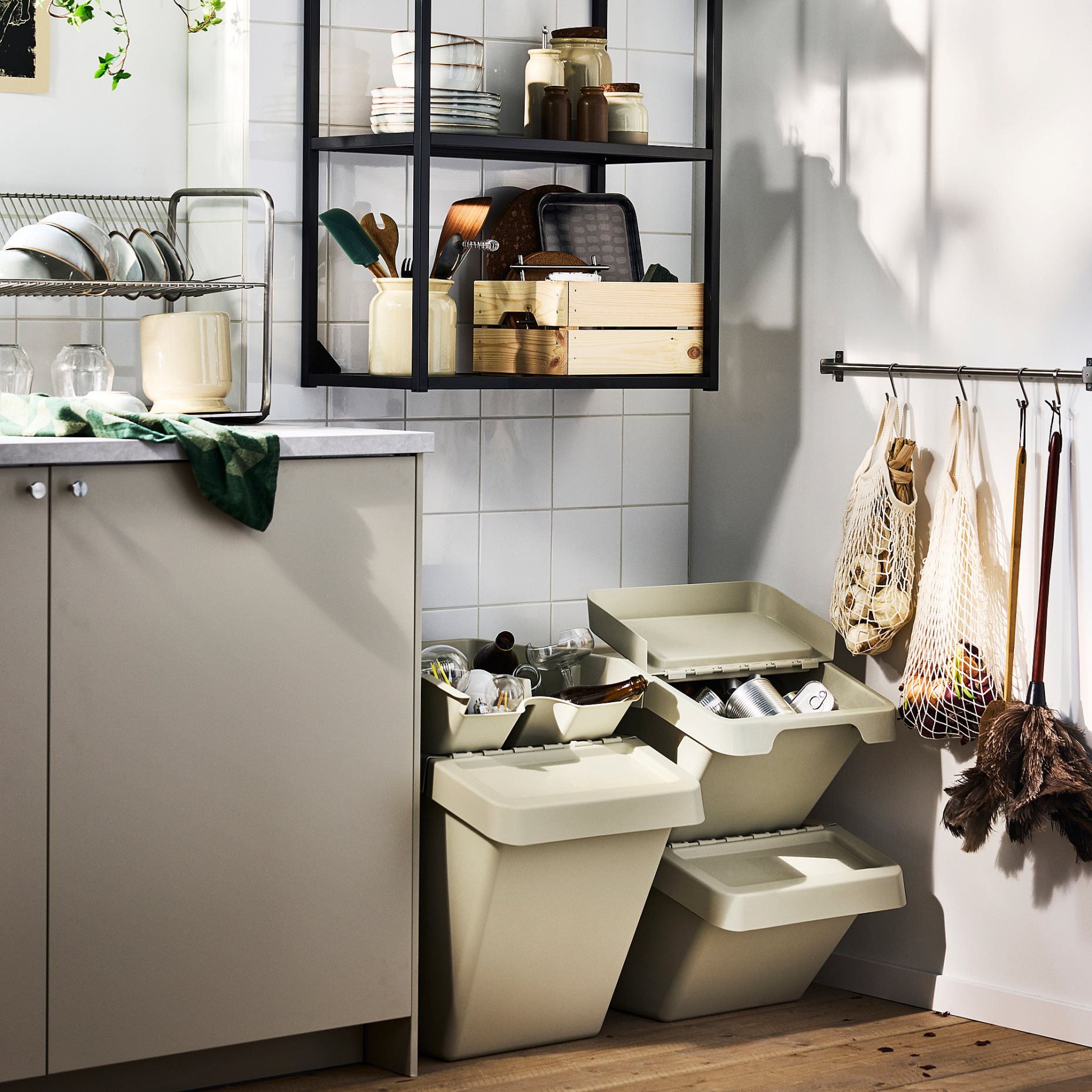 SORTERA, кош за сортиране с капак, 60 л, 006.020.96