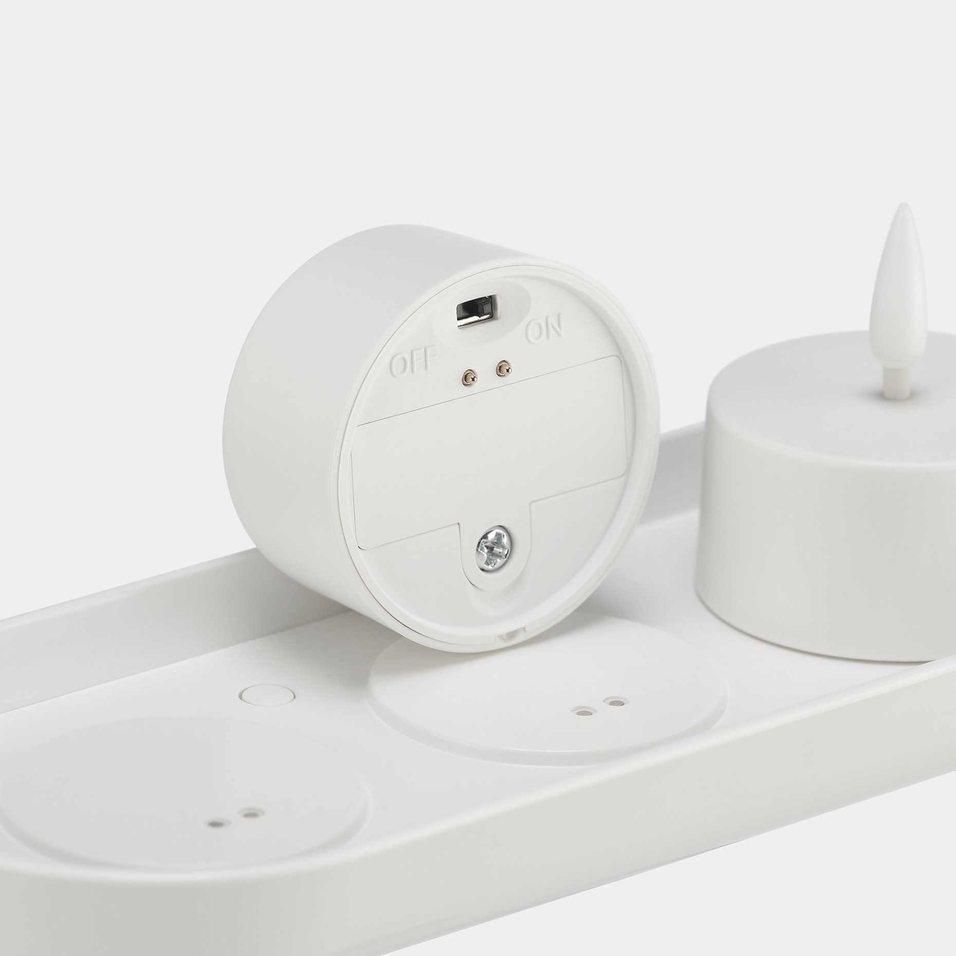 SKATGÅS, К-т LED чаени свещи, с поставка за зареждане, 006.115.95