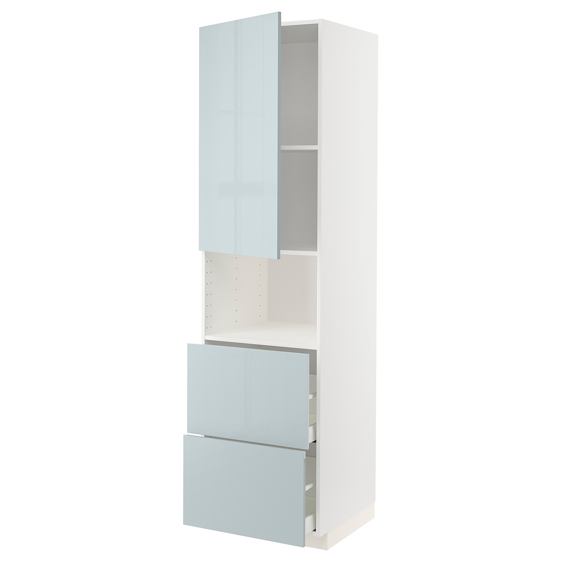 METOD/MAXIMERA, Висок шкаф за микровълнова фурна, врата/2 чекм, 094.787.90