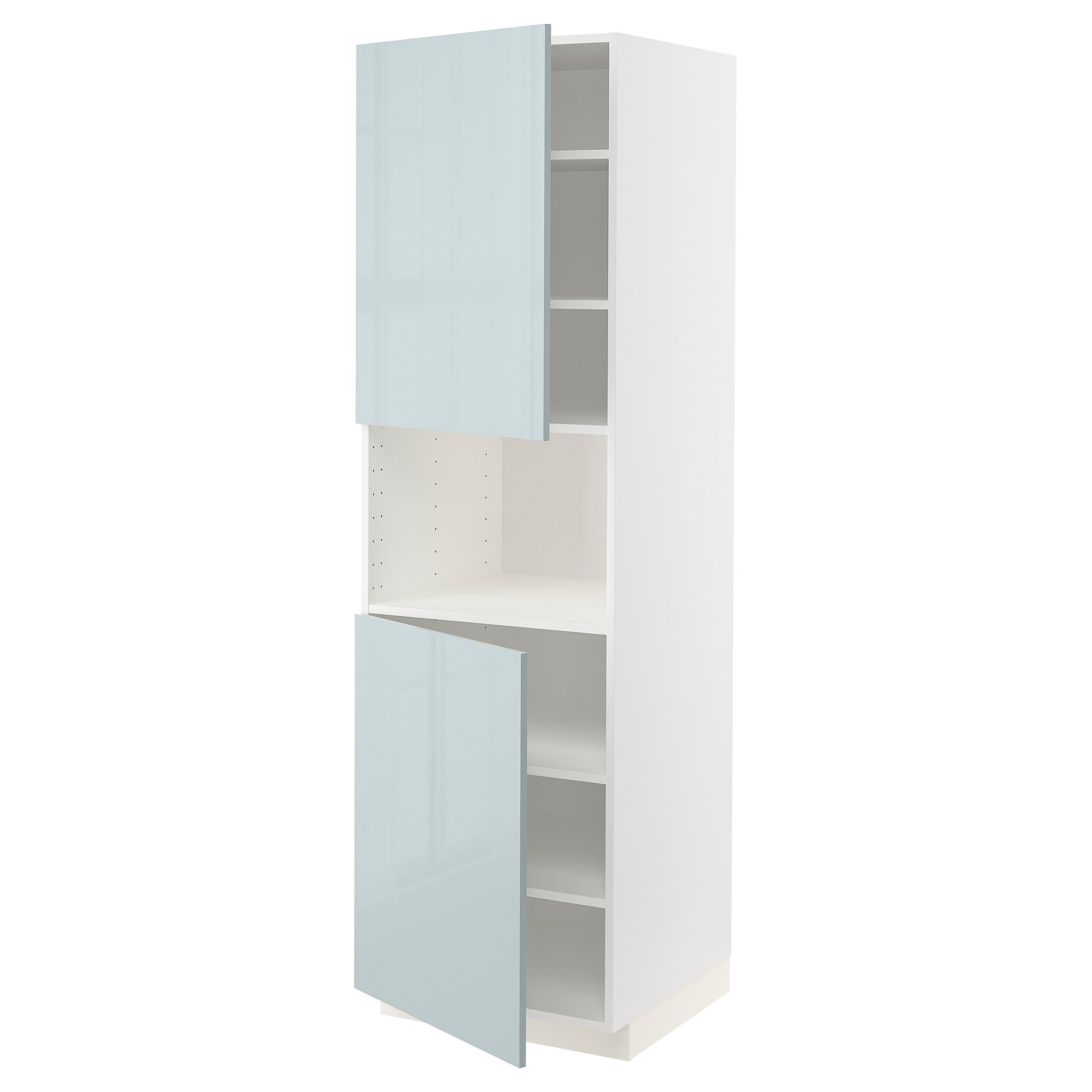 METOD, Висок шкаф за микровълнова с 2 врати/рафт, 094.790.54