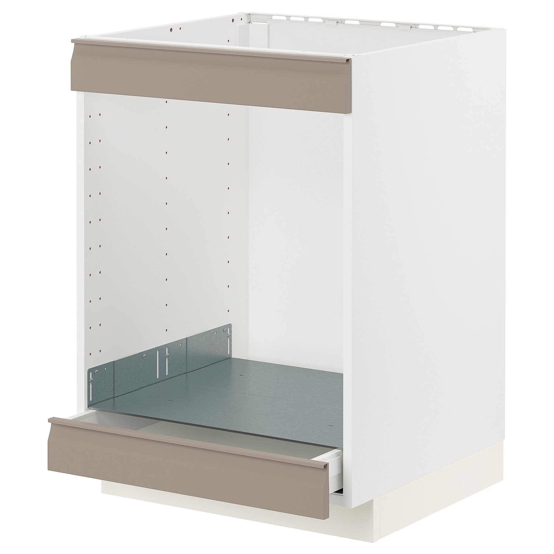 METOD/MAXIMERA, долен шкаф за вграден котлон+фурна, чекм., 094.926.06