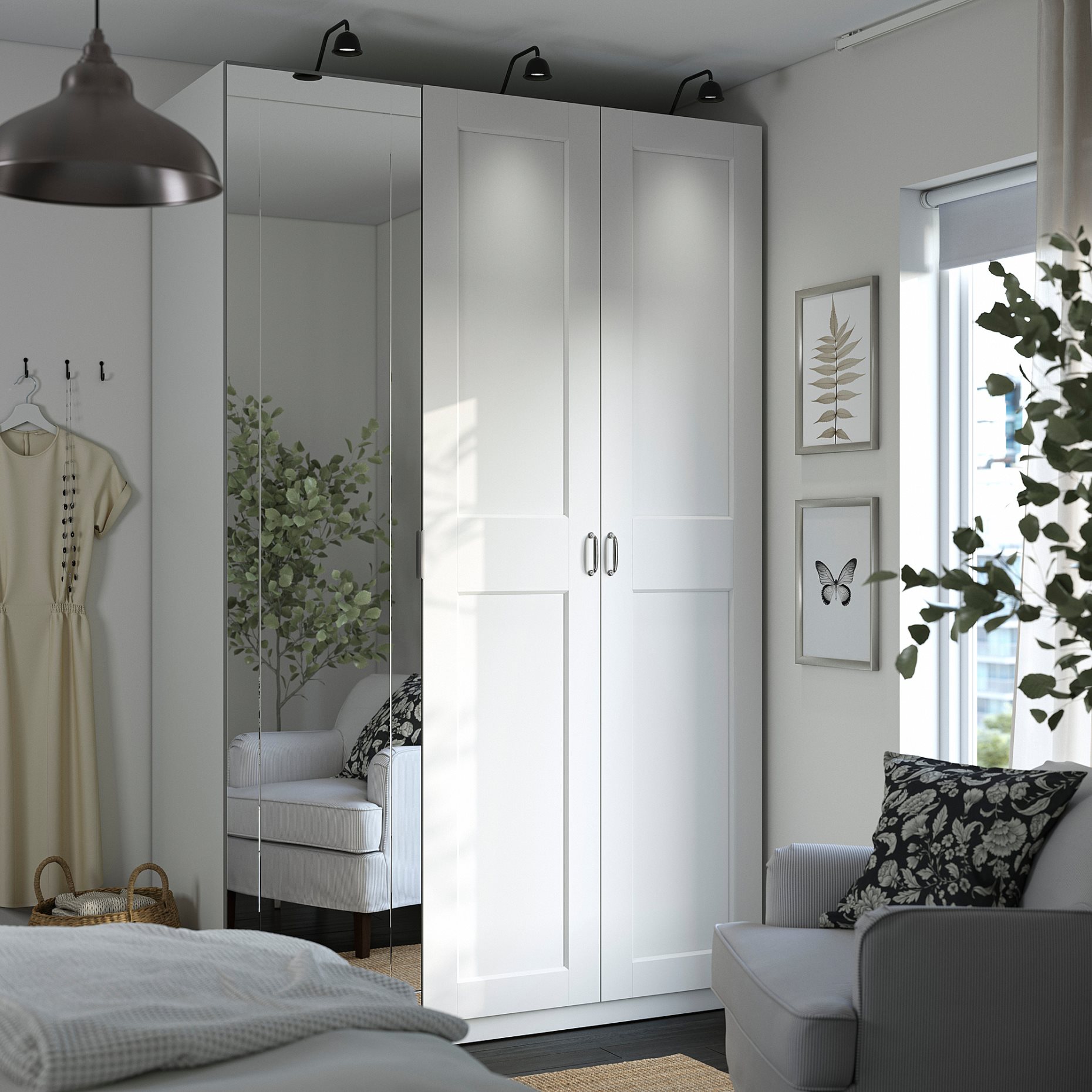 PAX/KAMMARTORP/GRIMO, гардероб - комбинация, 095.725.37