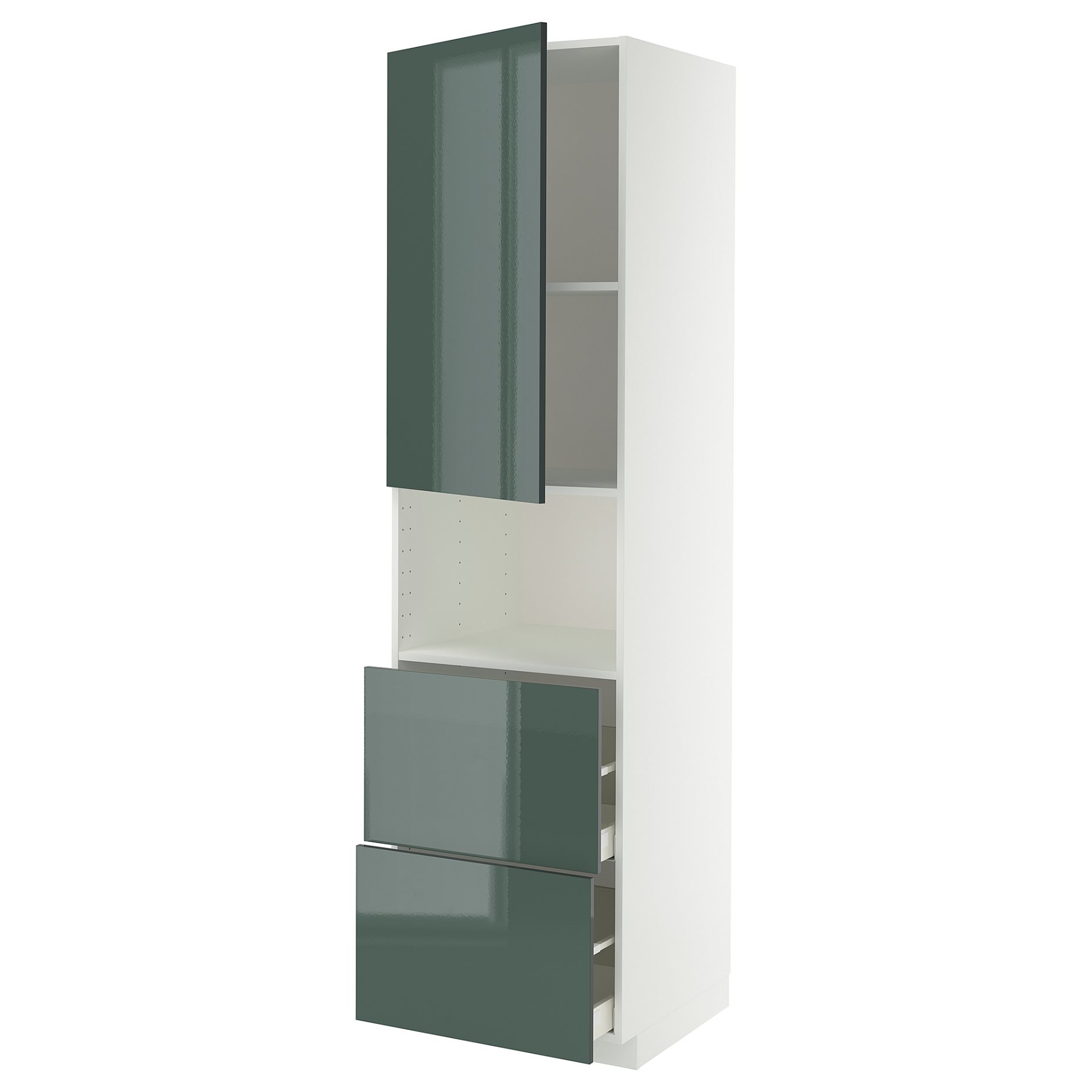 METOD/MAXIMERA, висок шкаф за микро фурна, врата/2 чекм., 095.865.44