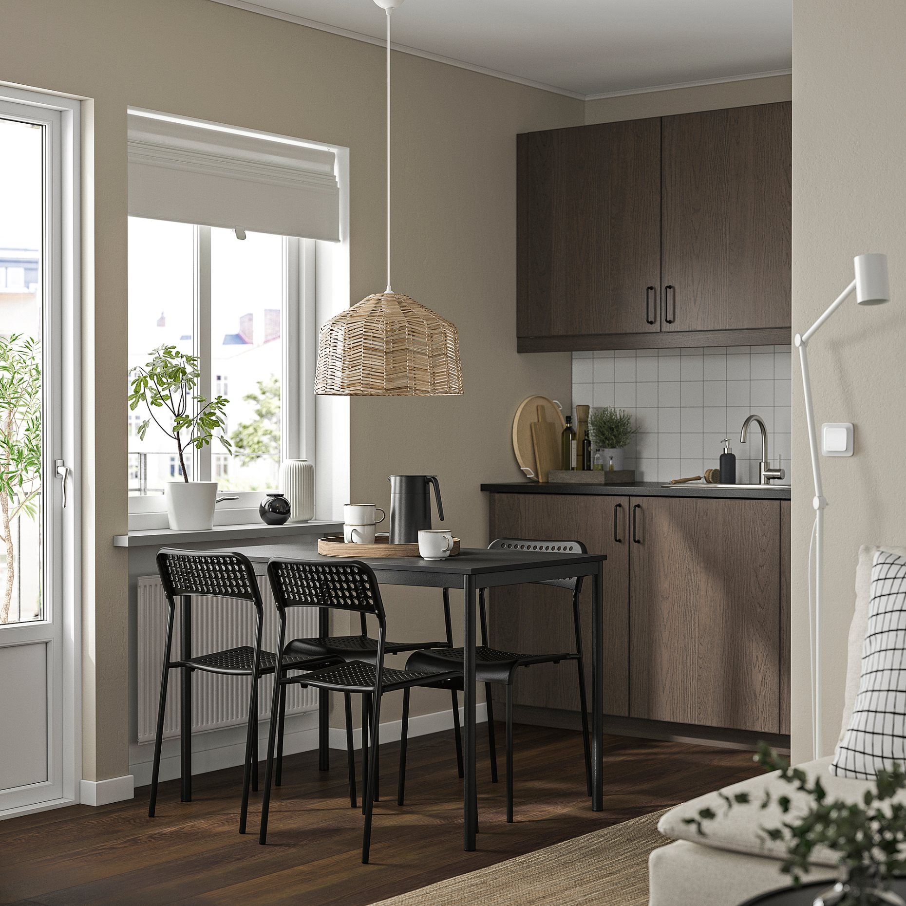 SANDSBERG, маса и 4 стола, 096.083.86