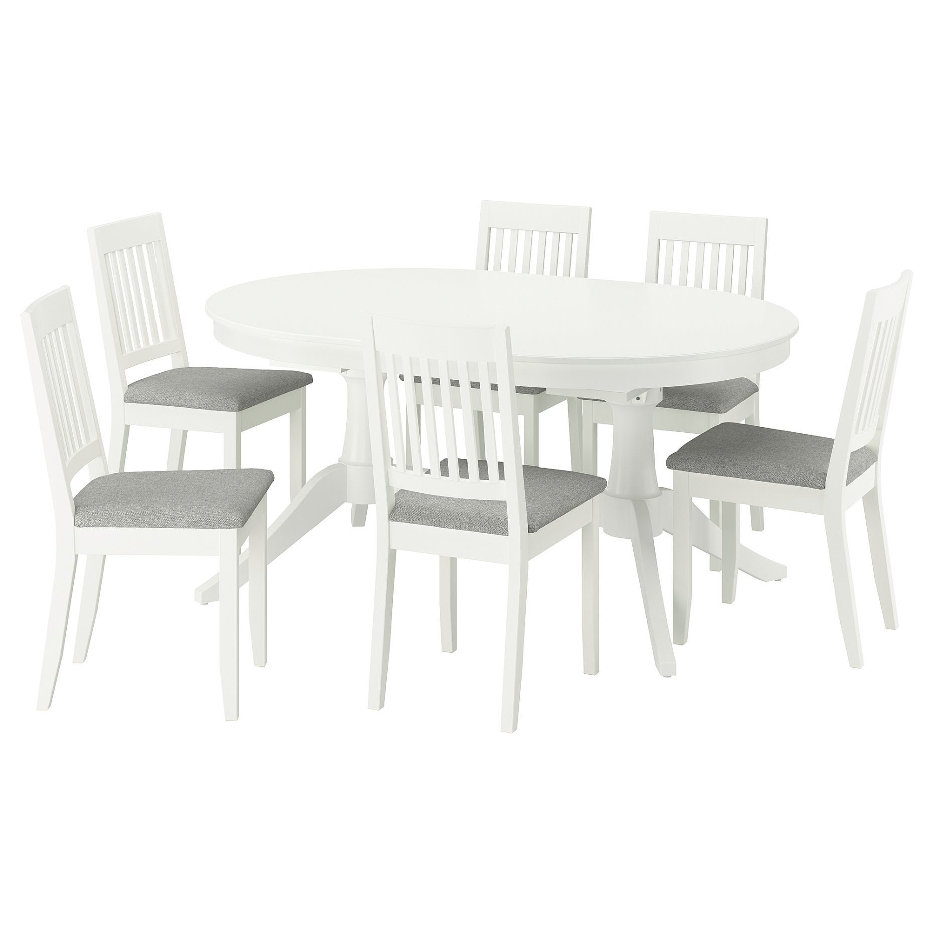 ROSENTORP/NÄSINGE, маса и 6 стола, 096.101.34