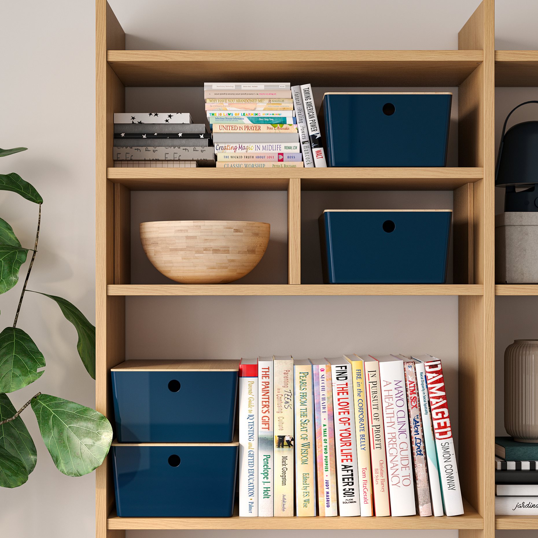 KUGGIS, кутия с капак, 26x35x15 см, 096.102.14