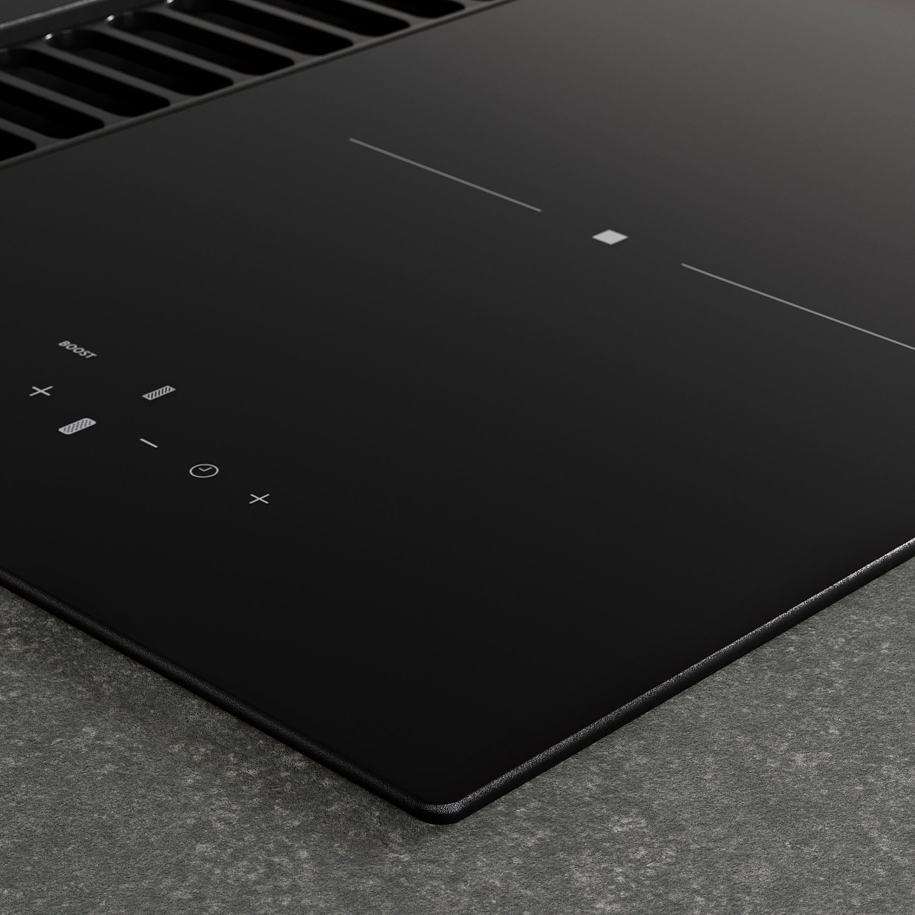 TÄCKNAN, Индукционен плот/вграден аспиратор + к-т за вентилация, 60 cм, IKEA 300, 096.124.68