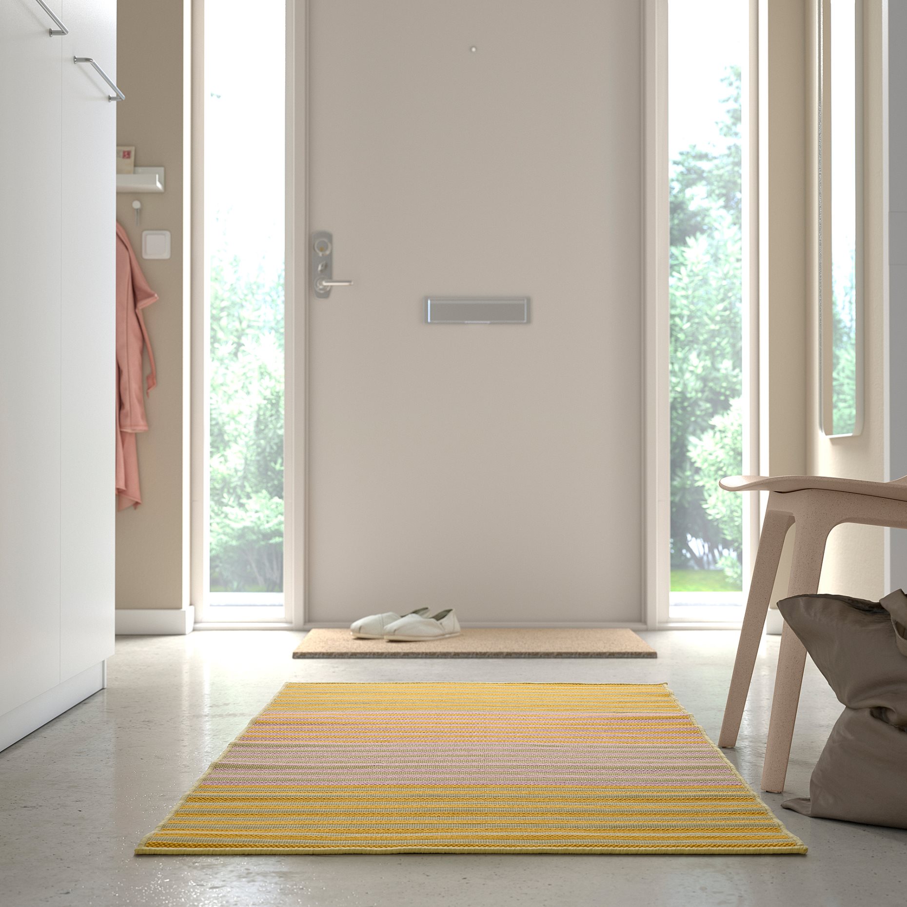 KORSNING, килим гладко тъкан, на откр./закрито, 80х150 см, 105.414.89