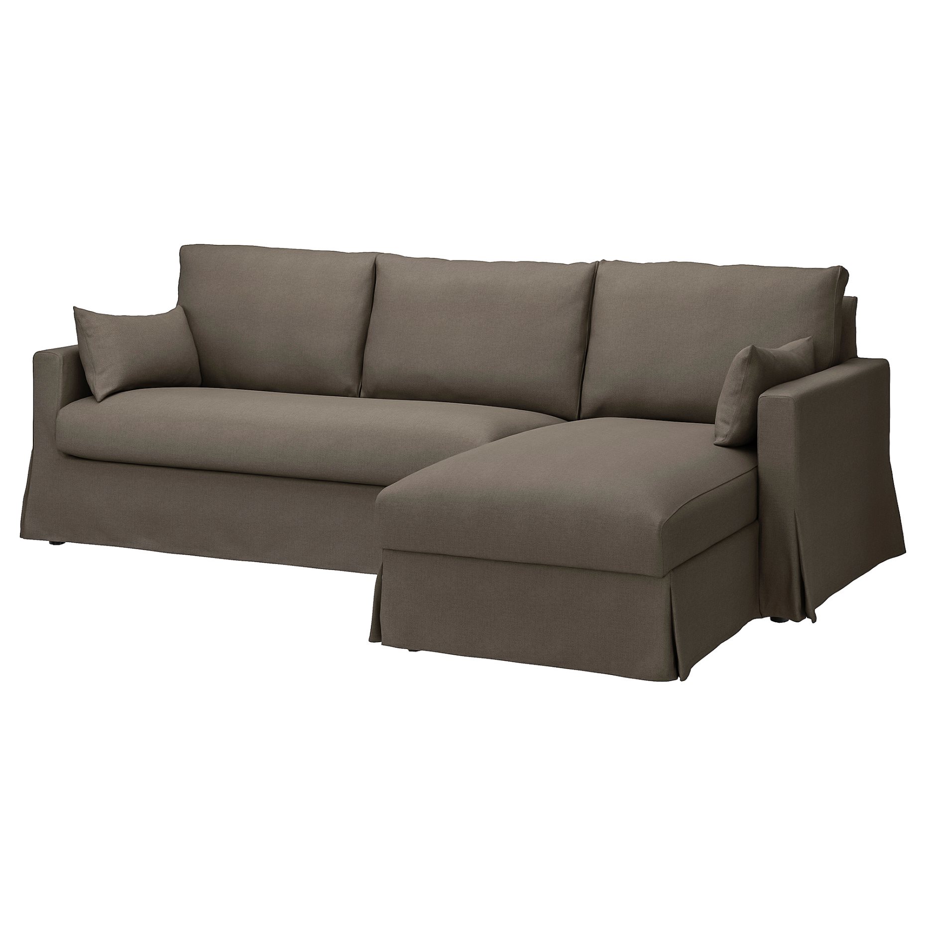 HYLTARP, калъф за 3-мстн диван с лежанка, дясно, 105.473.68