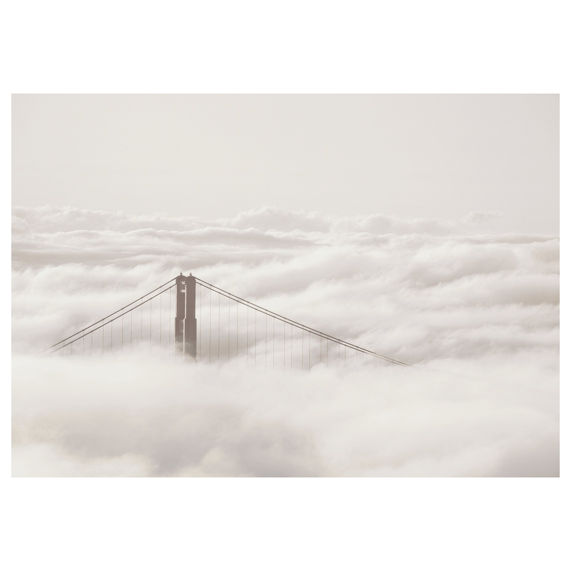 BJÖRKSTA, картина, "Мост и облаци", 200х140 см, 105.548.96