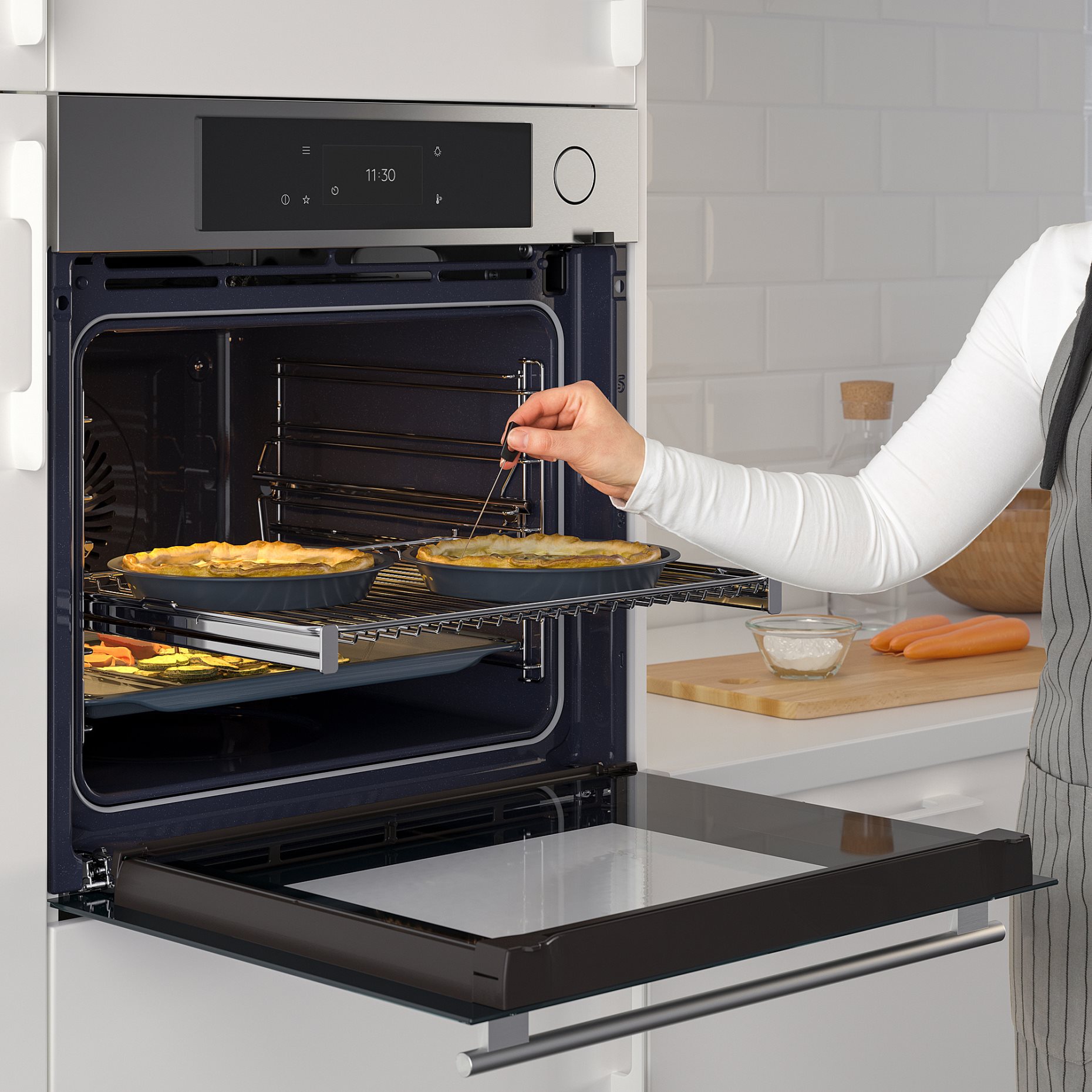 MUTEBO, фурна с горещ въздух и с пара, IKEA 700, 105.570.41