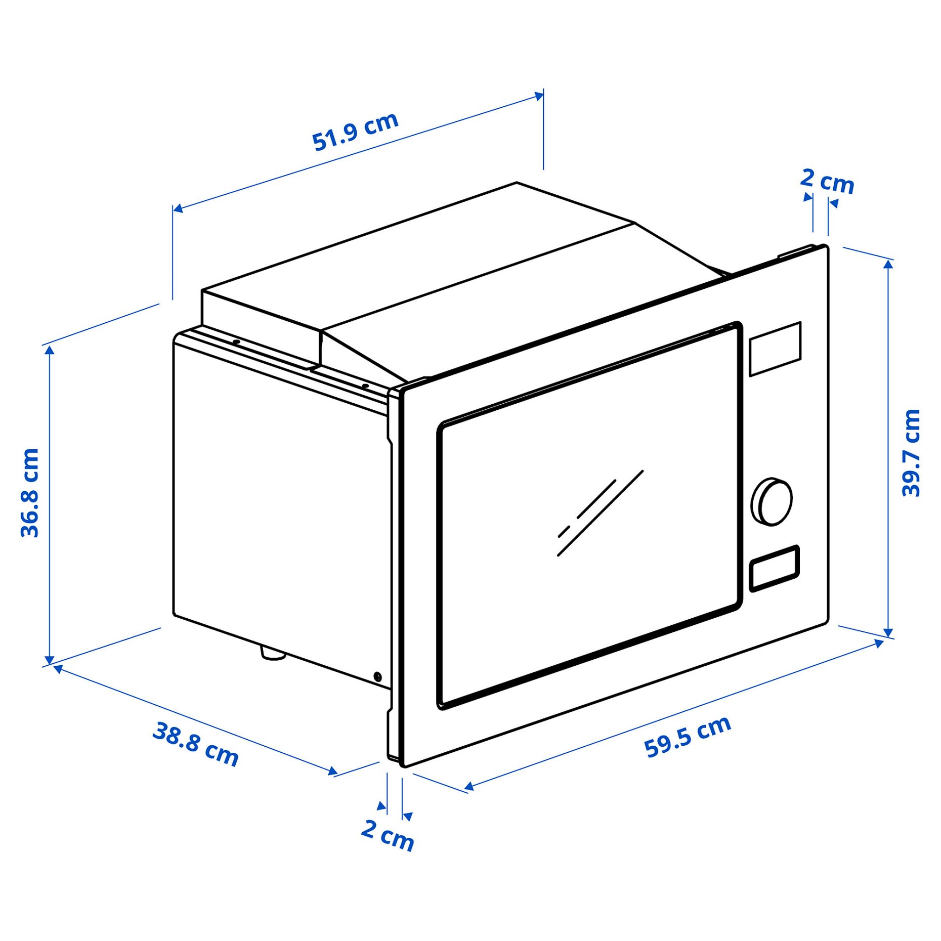 MÅGEBO, микровълнова фурна, IKEA 500, 105.570.55