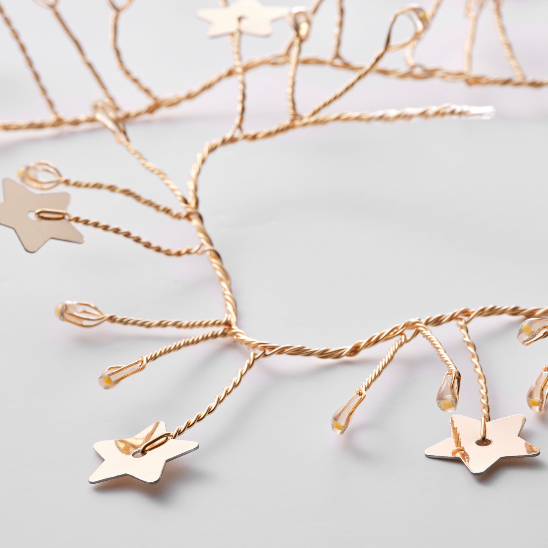 STRÅLA, LED светещ гирлянд, 80 кр., на батерии, 105.991.16