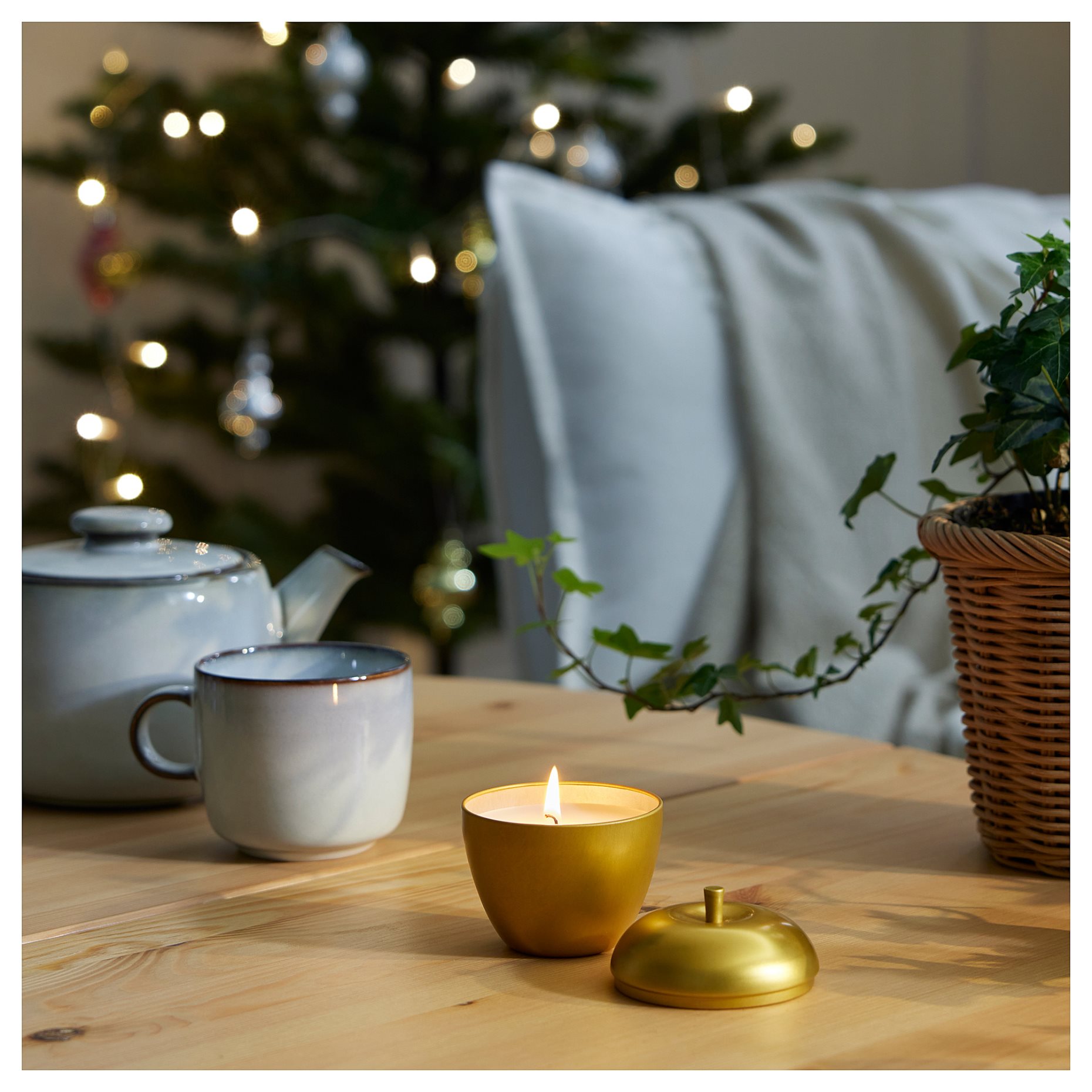 VINTERFINT, ароматна свещ в метална поставка, 105.999.08