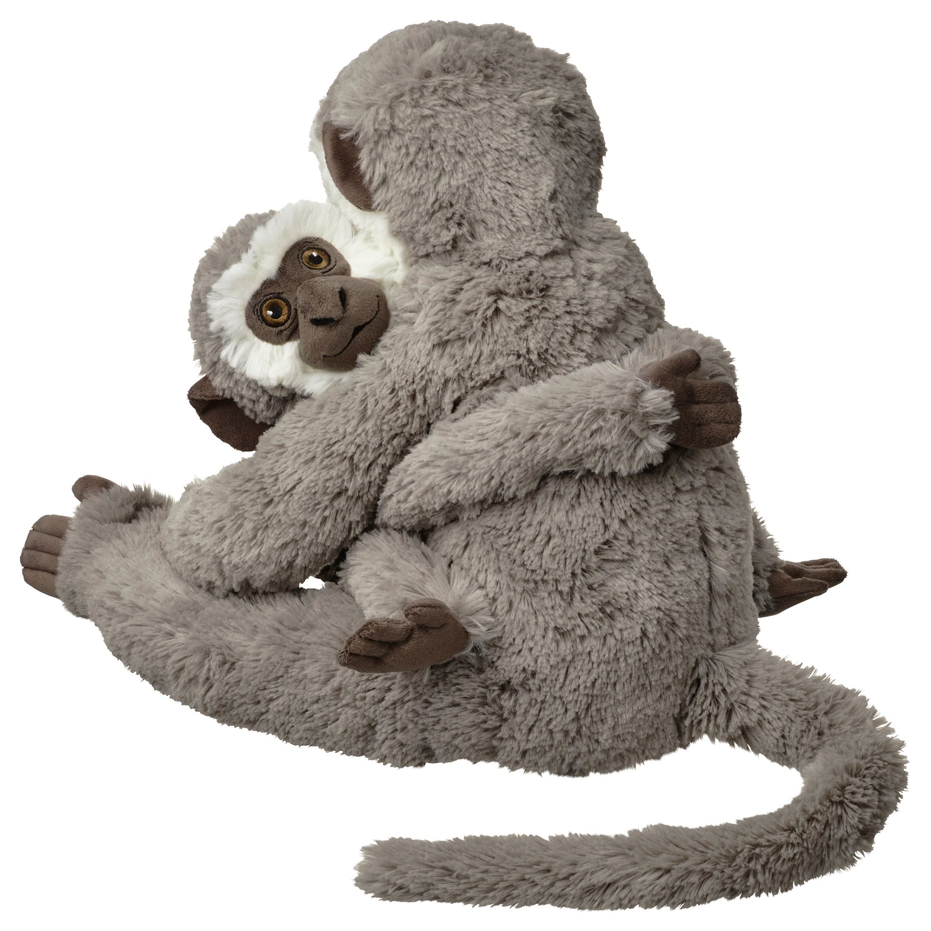 SANDLÖPARE, плюшена играчка, маймуна с бебе, 106.030.76