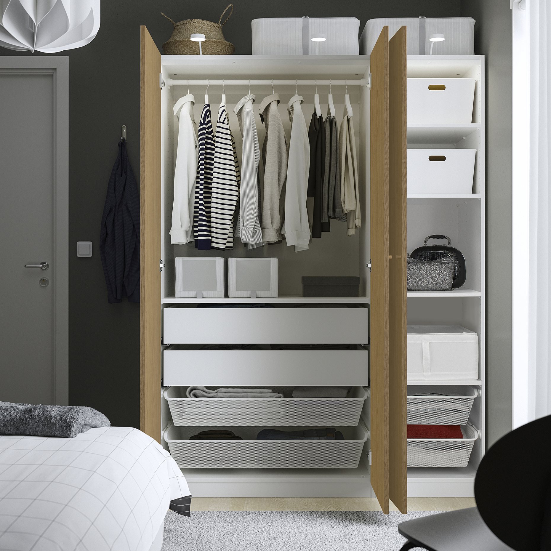 PAX/STORKLINTA, гардероб - комбинация, 195.625.52