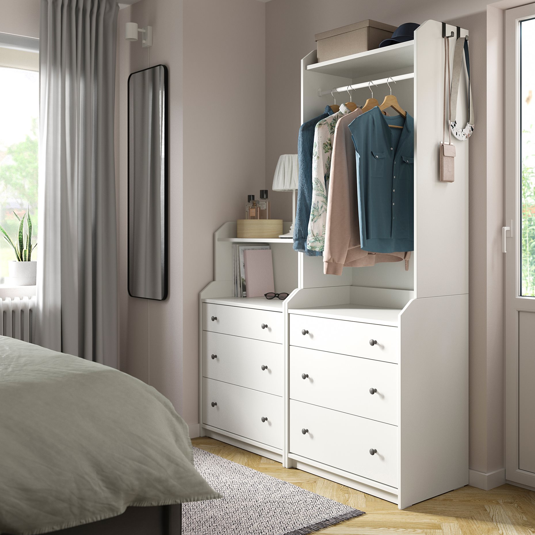 HAUGA, комб. артикули за съхранение, 195.755.97