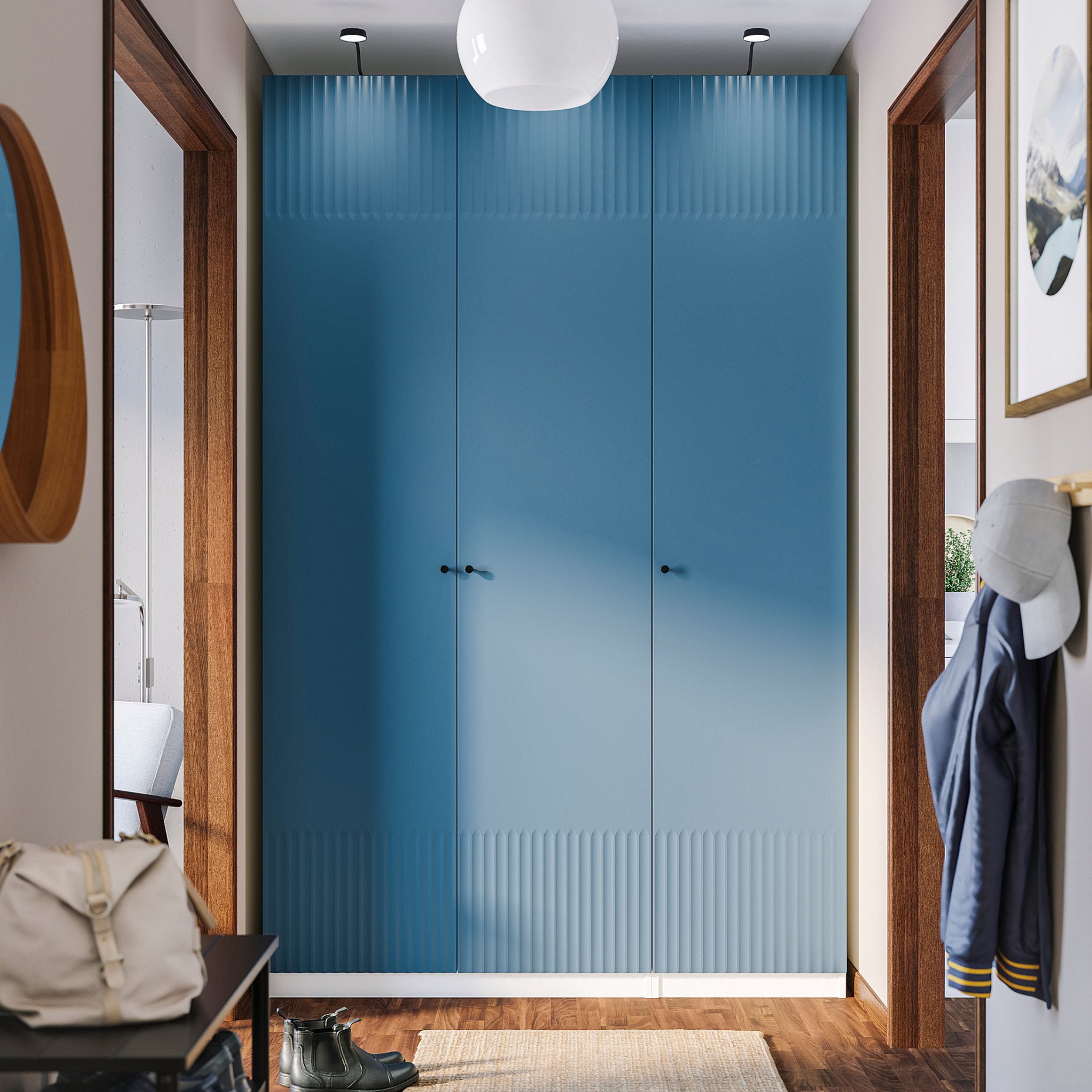 PAX/FYRUDDEN, гардероб - комбинация, 195.816.21