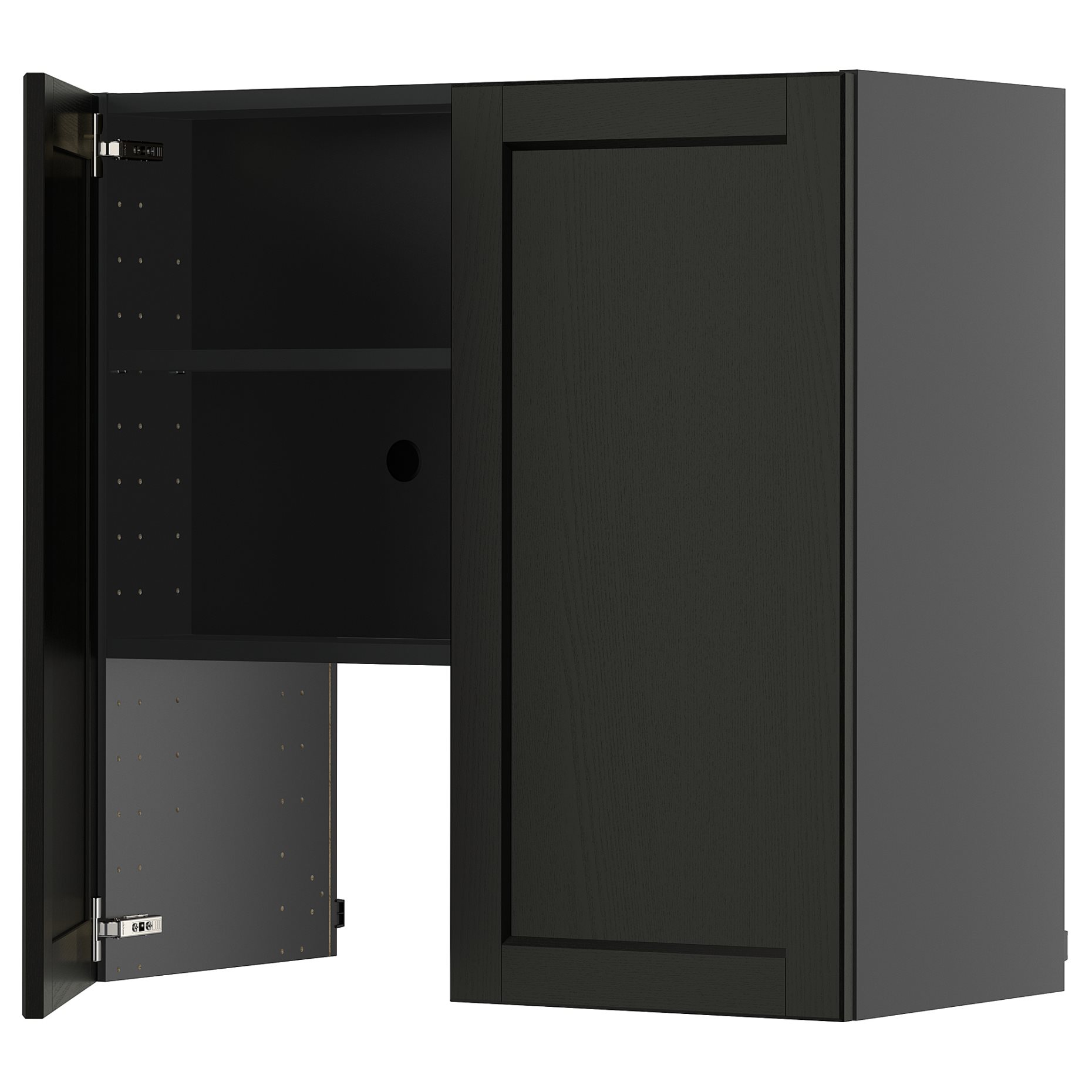 METOD, стенен шкаф за вграден аспиратор с рафт/врата, 195.886.70